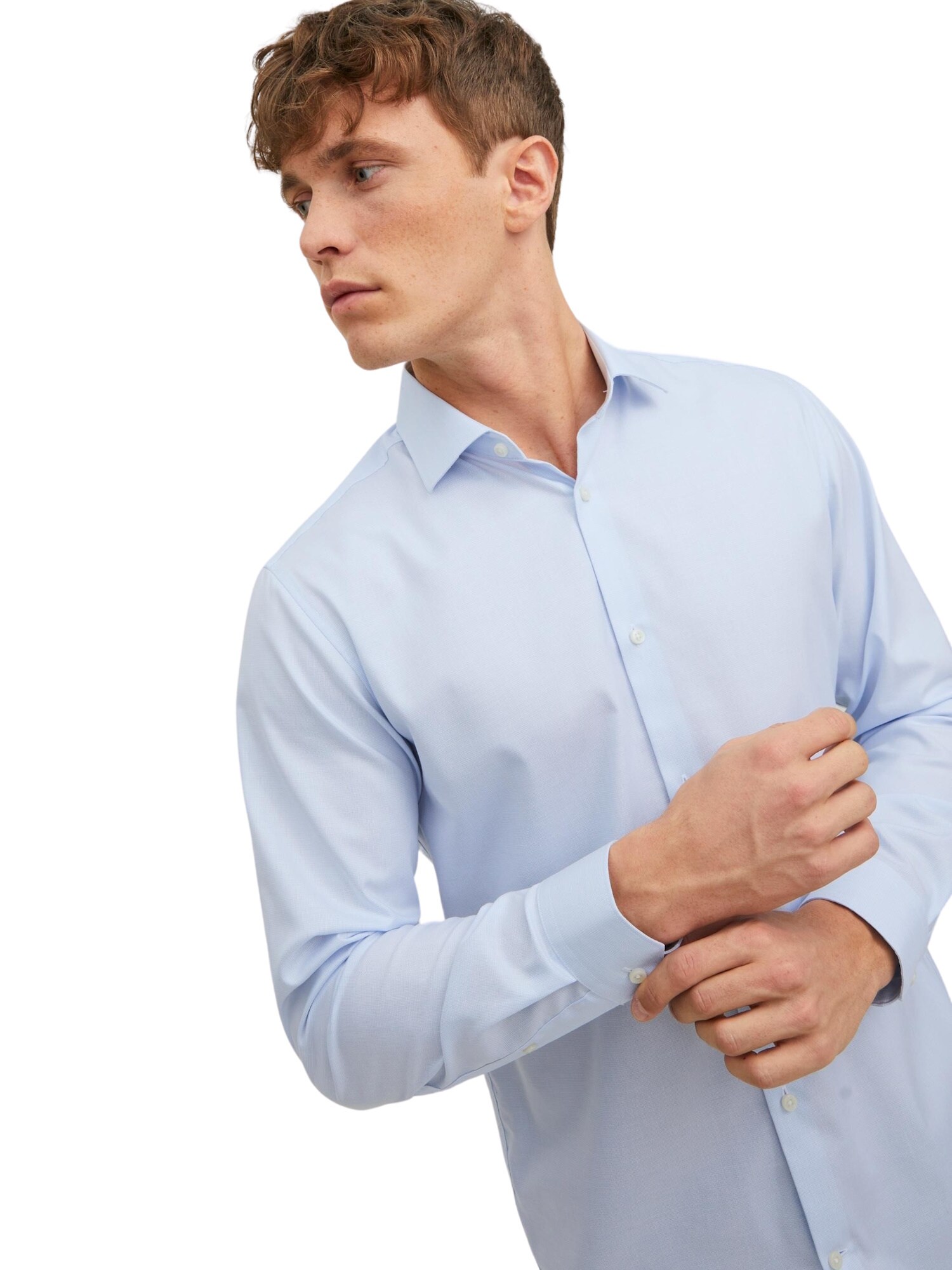 Jack & Jones Hemd PARKER Slimfit Langarmhemd mit Kent-Kragen 