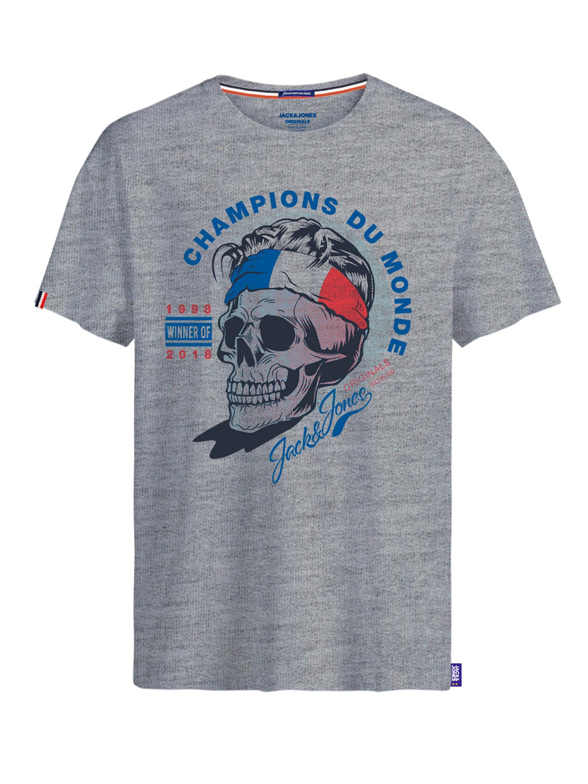 Jack & Jones T-Shirt Frenchskull Kurarmshirt 