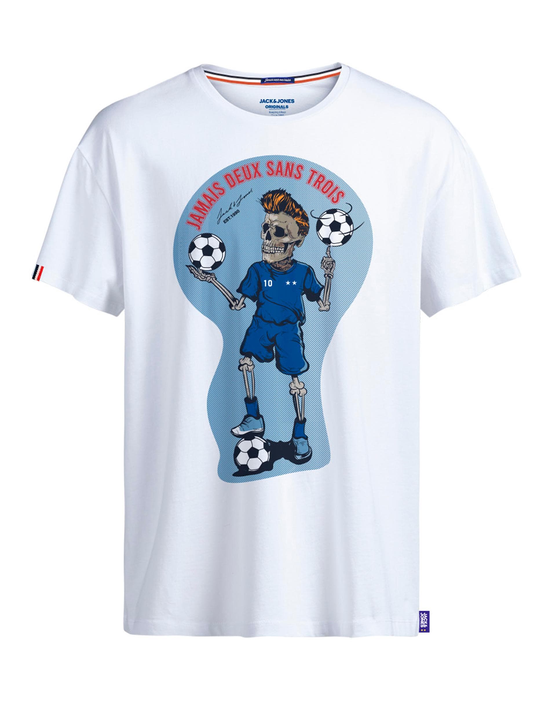 Jack & Jones T-Shirt Frenchskull Kurarmshirt 