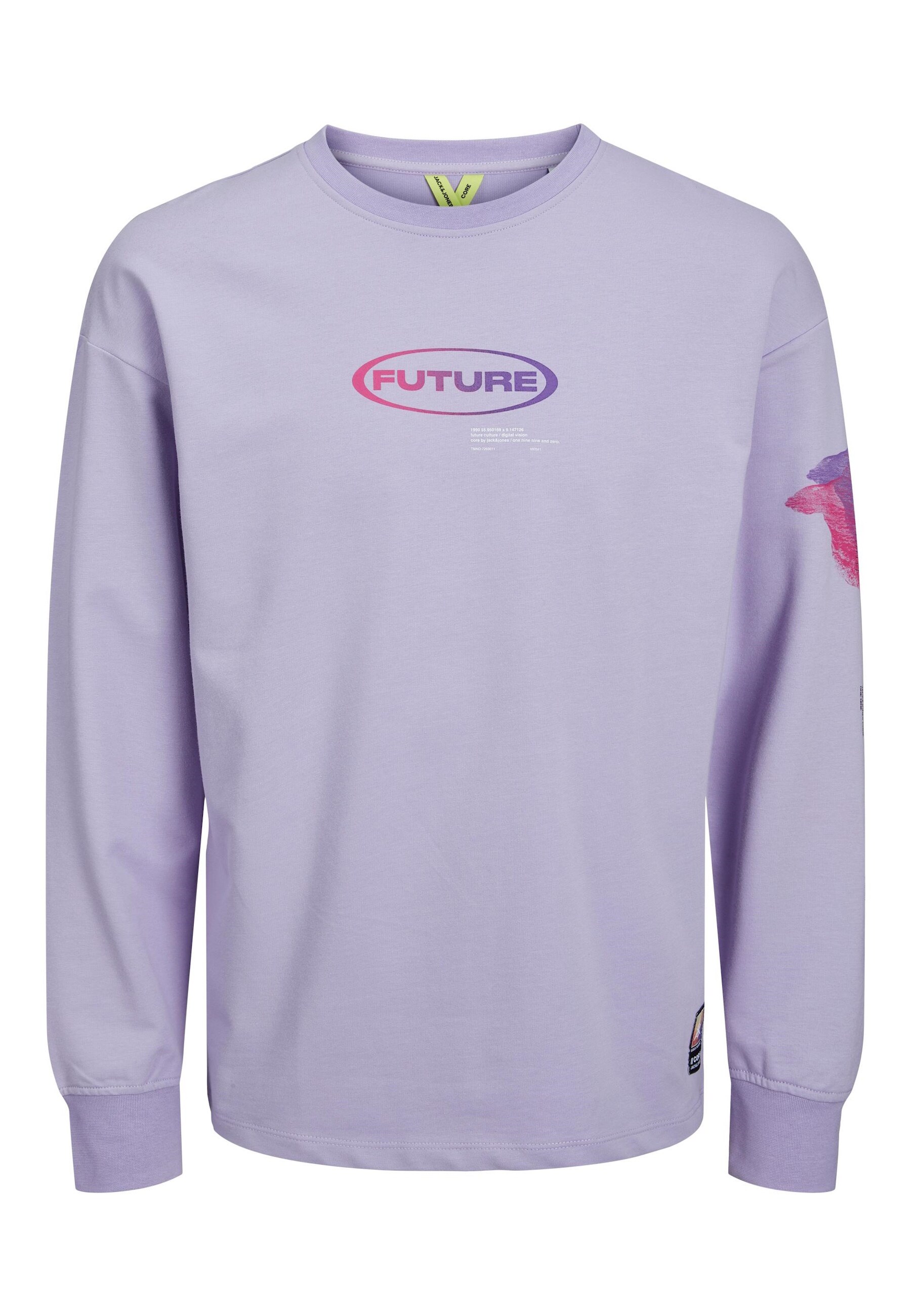 Jack & Jones Sweatshirt Digital Pullover ohne Kapuze 