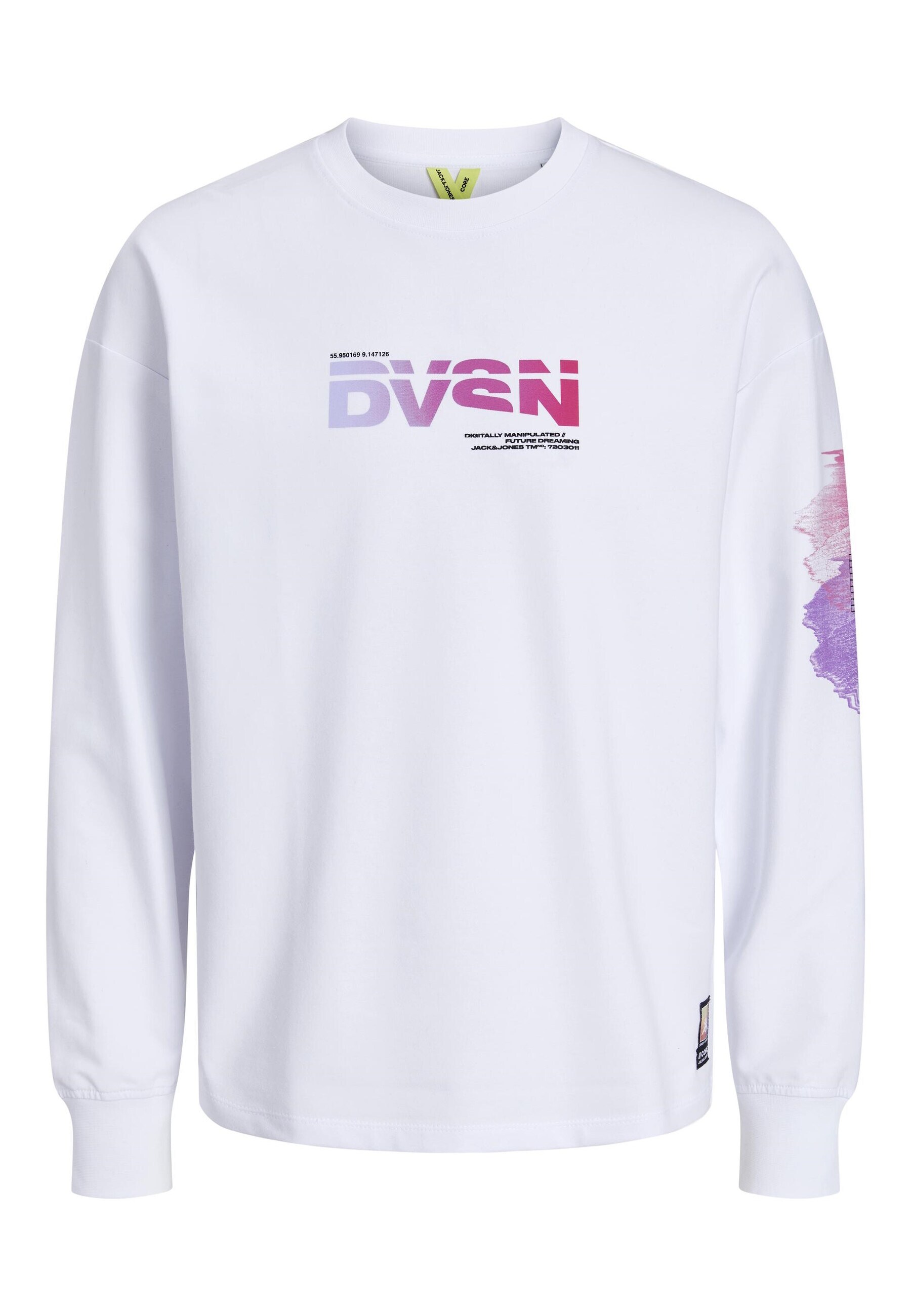 Jack & Jones Sweatshirt Digital Pullover ohne Kapuze 