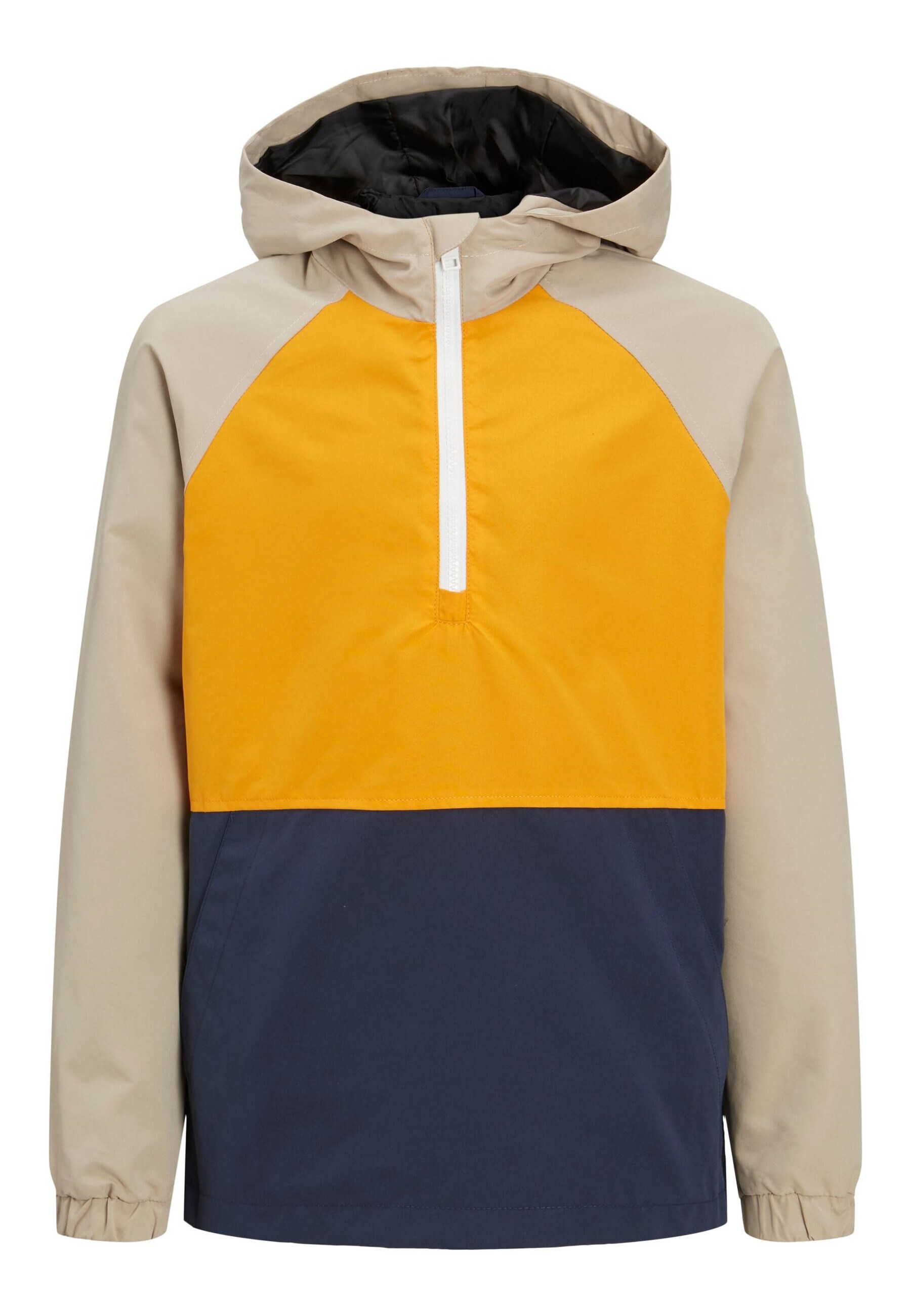 Jack & Jones Junior Jacke Regenjacke JORLUKE ANORAK JNR mit Kapuze und K&auml;ngurutasche in normaler Passform 