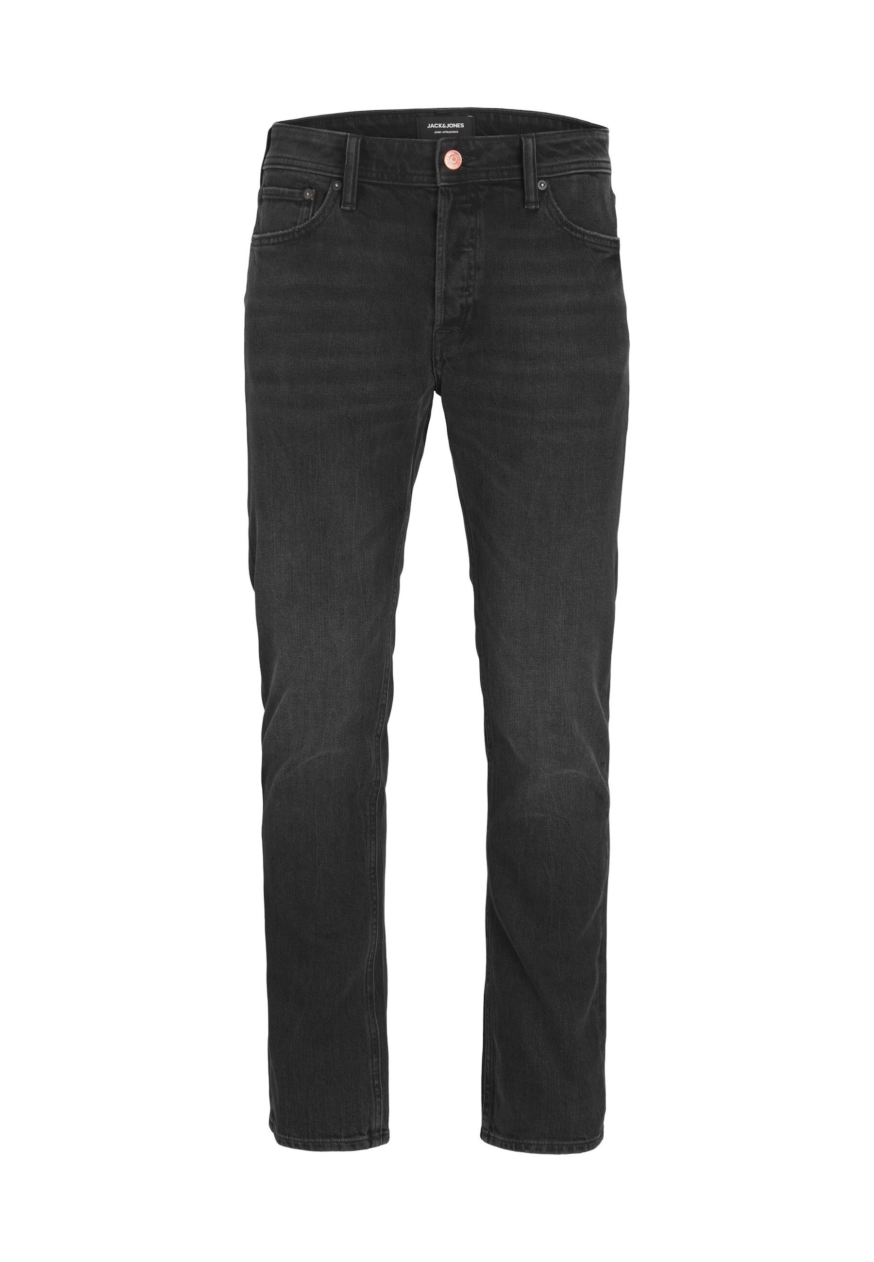 Jack & Jones Hose MIKE Tapered Jeans im 5-Pocket-Style mit Knopfleiste und G&uuml;rtelschlaufen 