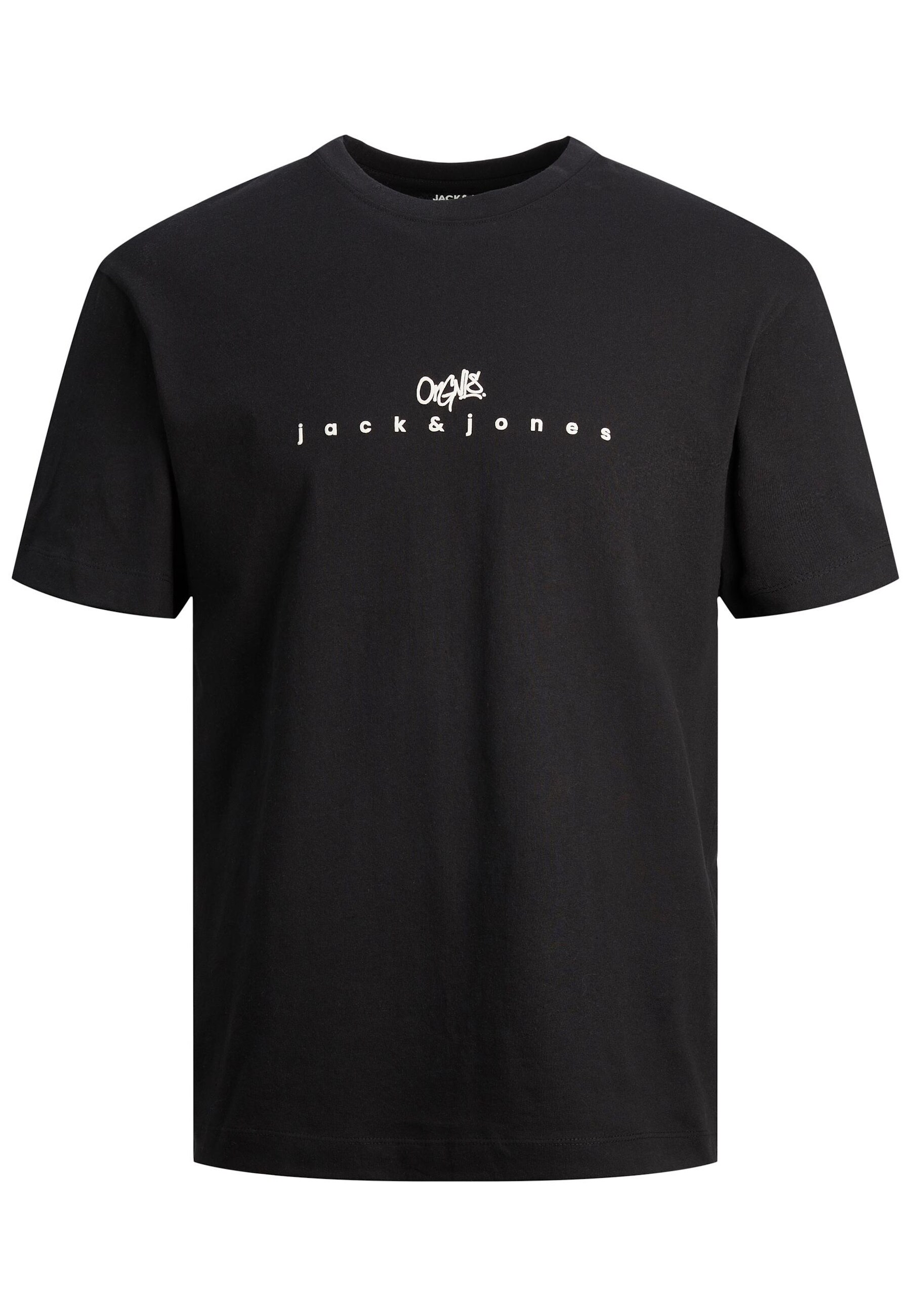 Jack & Jones T-Shirt SILVERLAKE Kurzarmshirt mit Rundhalsausschnitt und Label-Schriftzug 