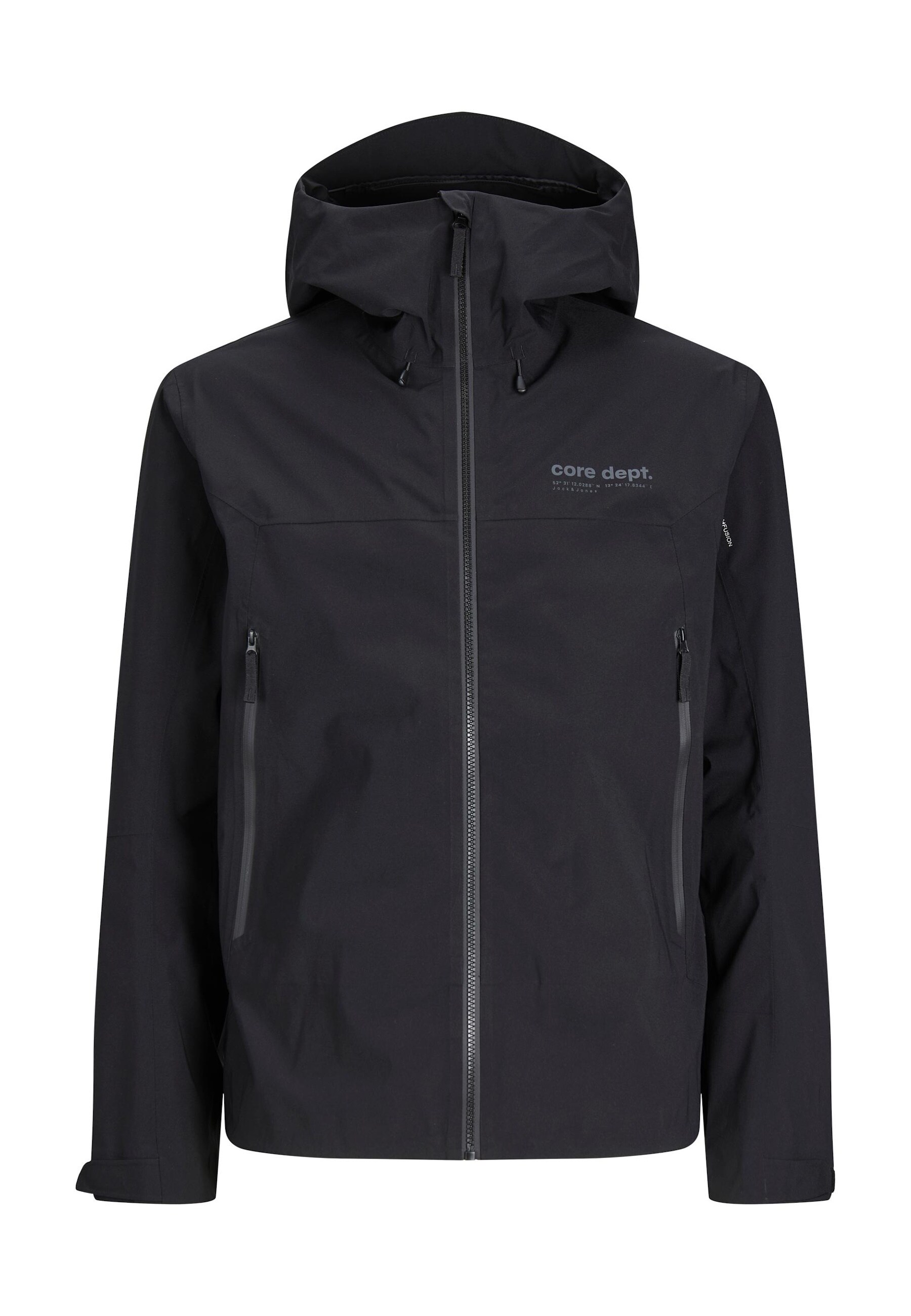 Jack & Jones Jacke TRAIL Softshelljacke mit Kapuze, Rei&szlig;verschluss und Rei&szlig;verschlusstaschen 