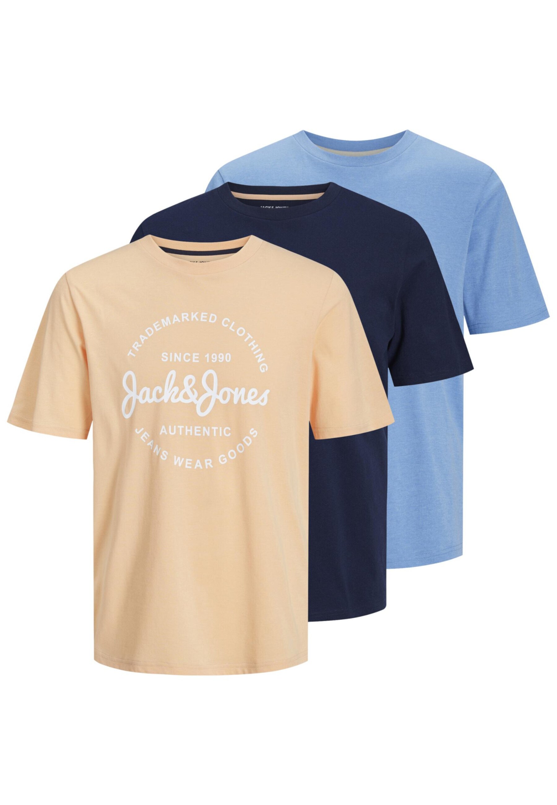 Jack & Jones T-Shirt Forest T-Shirt mit Print Mix 3 Pack 