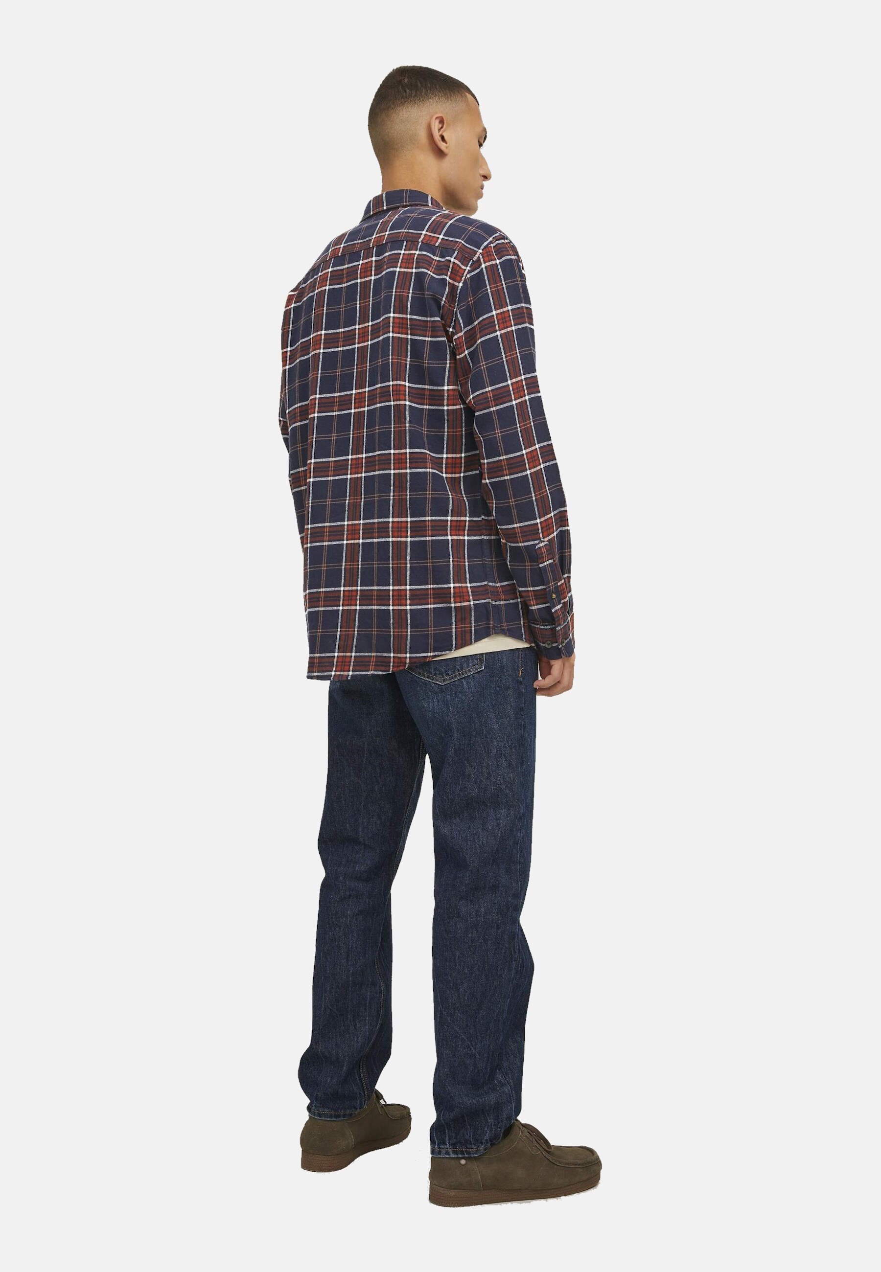 Jack & Jones Hemd Willy Langarmhemd mit Knopfleiste Slim Fit 