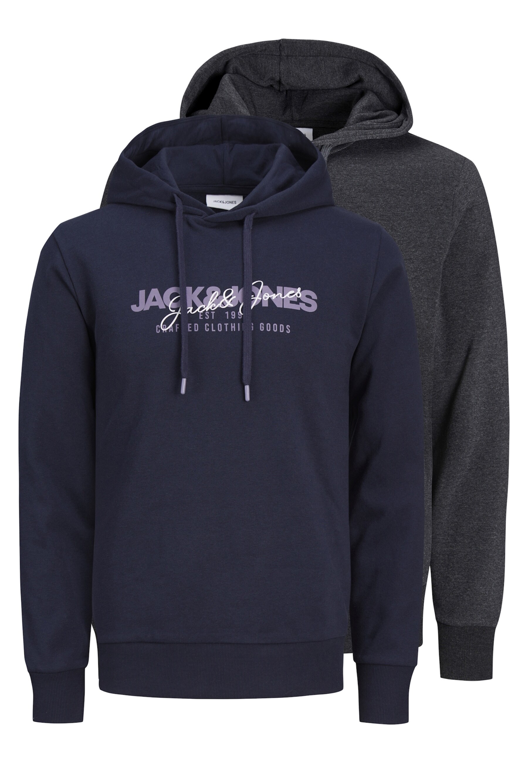 Jack & Jones Hoodie Alvis Kapuzenpullover Doppelpack 