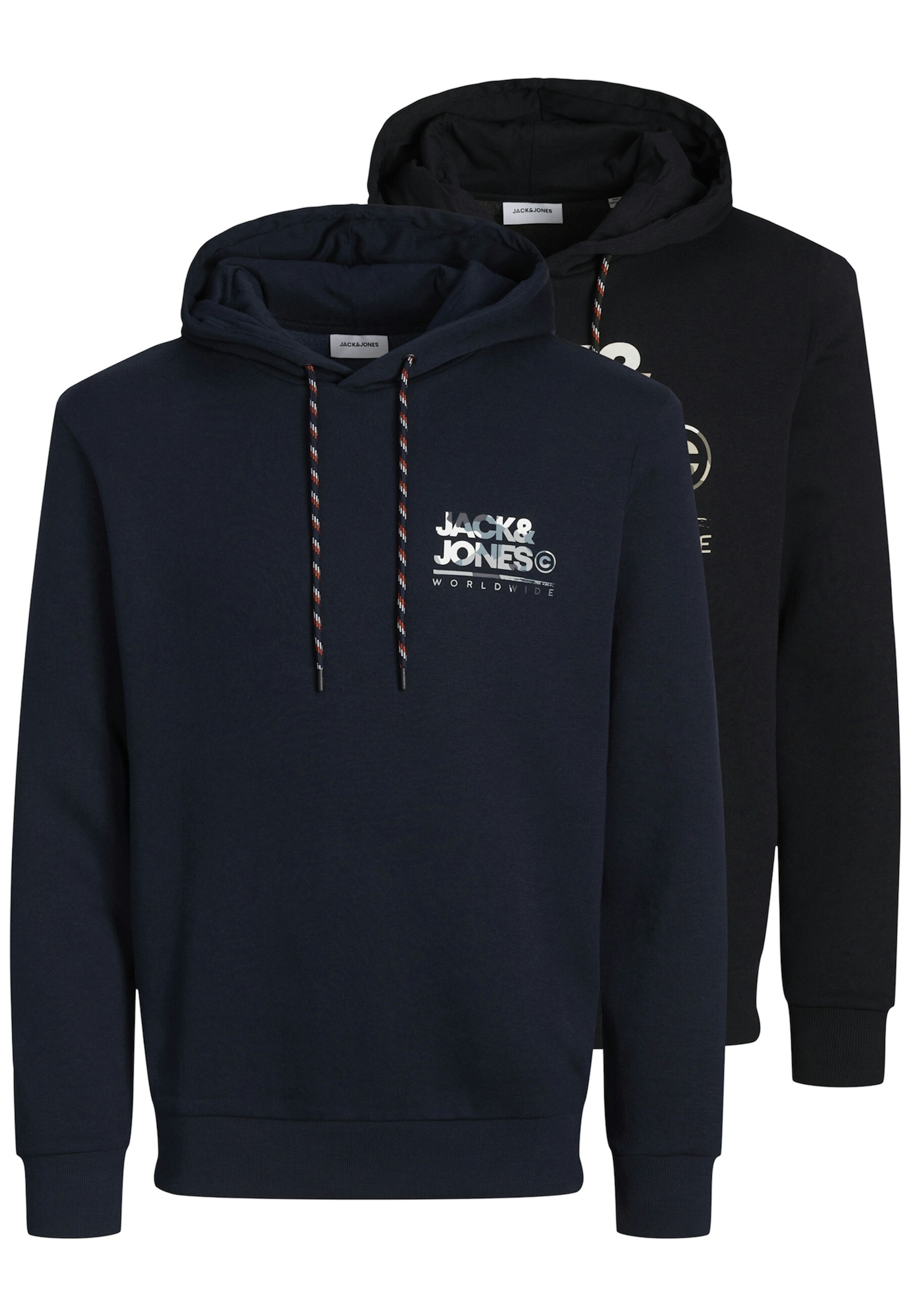 Jack & Jones Hoodie Luke Kapuzenpullover Doppelpack 