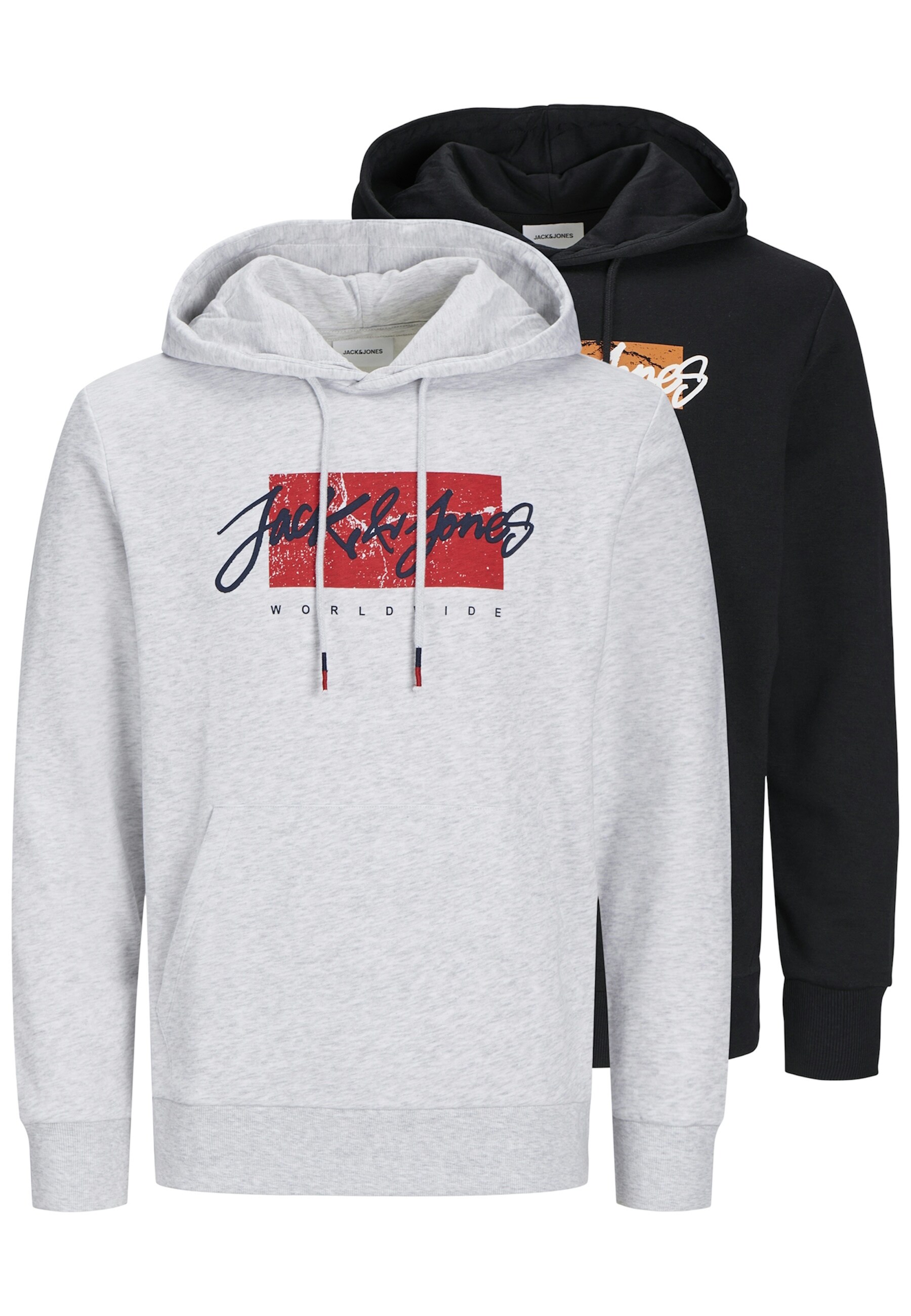 Jack & Jones Hoodie Tiley Kapuzenpullover Doppelpack 
