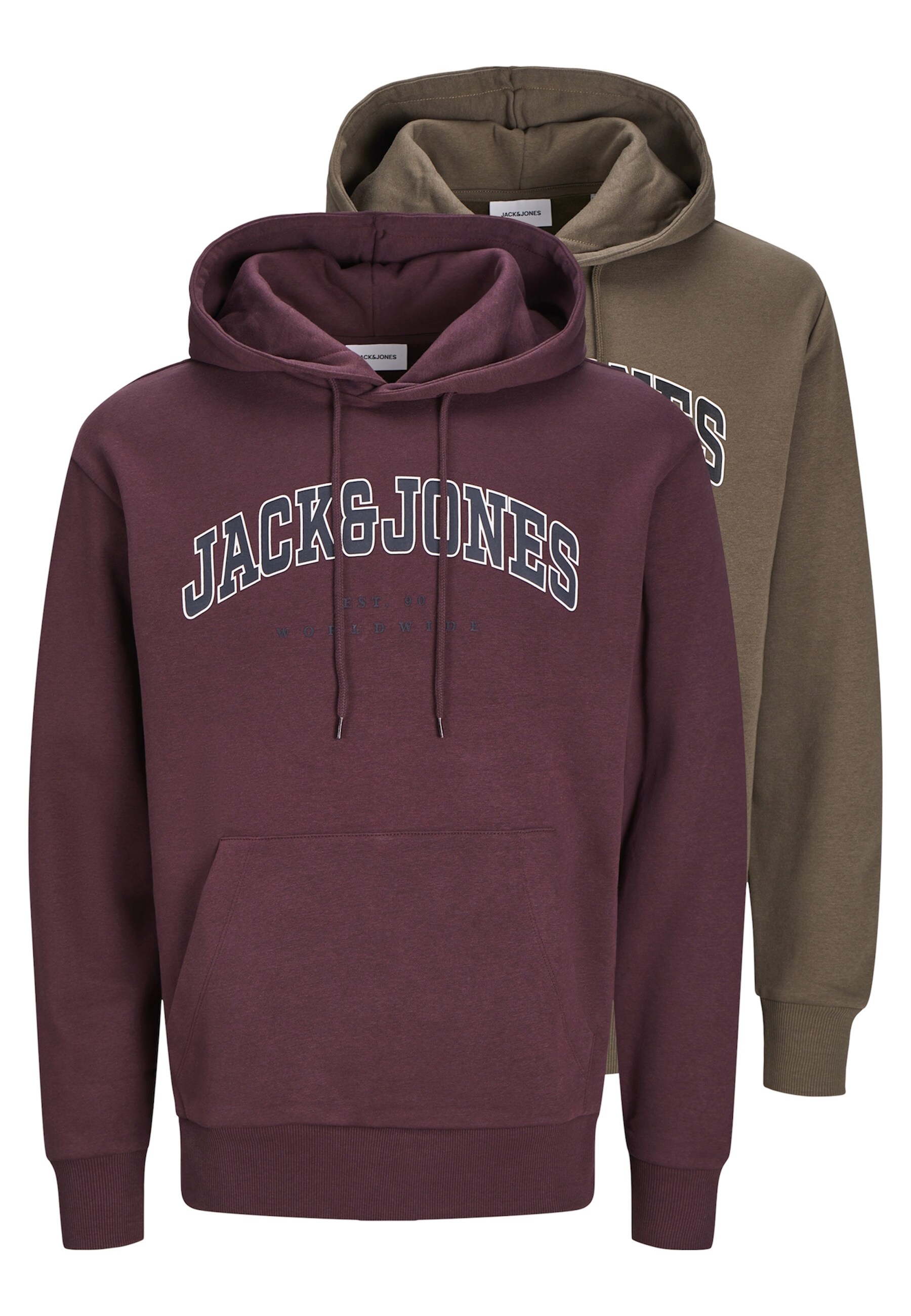 Jack & Jones Hoodie Caleb Kapuzenpullover Doppelpack 