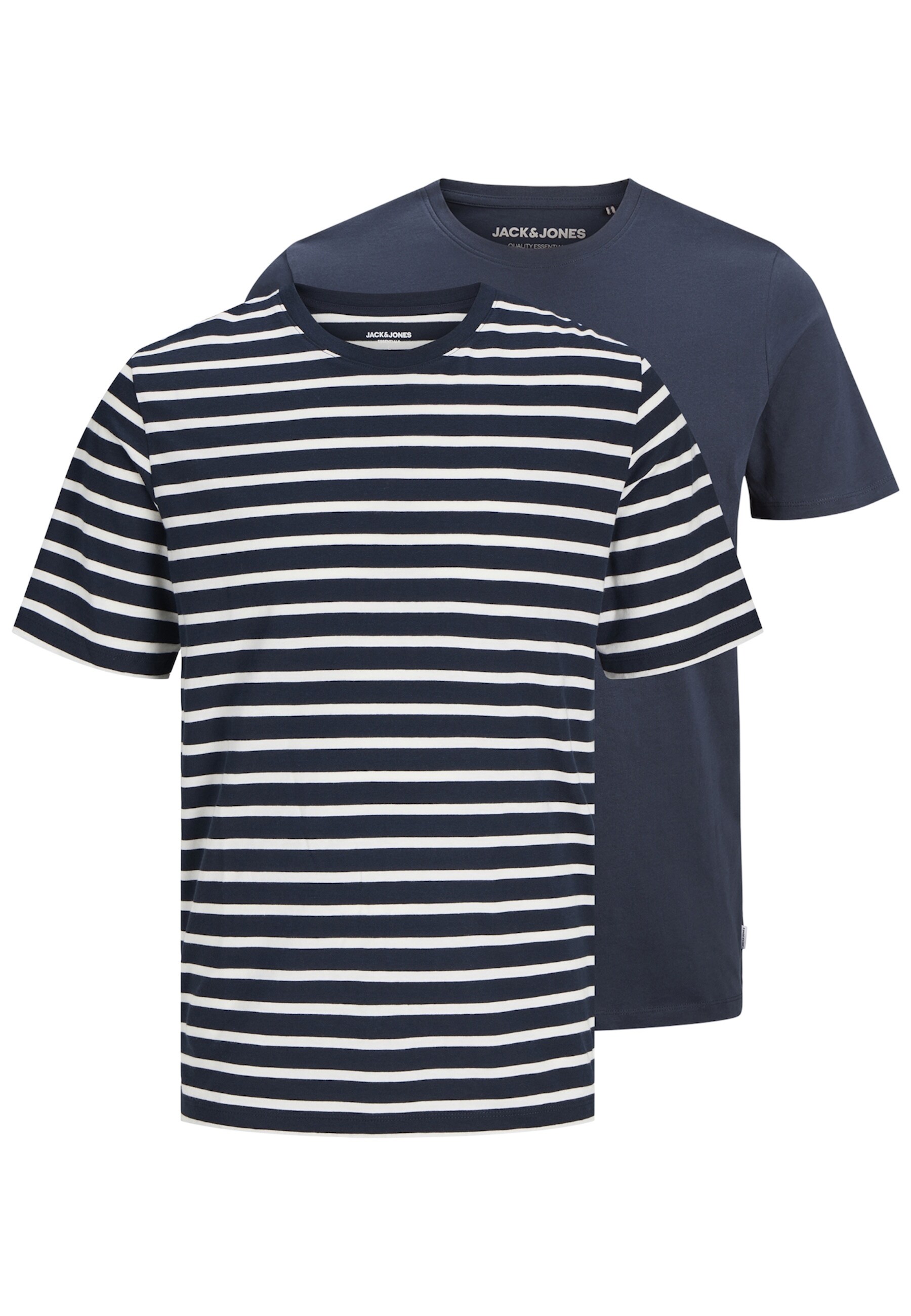Jack & Jones T-Shirt Organic Kurzarmshirt Doppelpack 