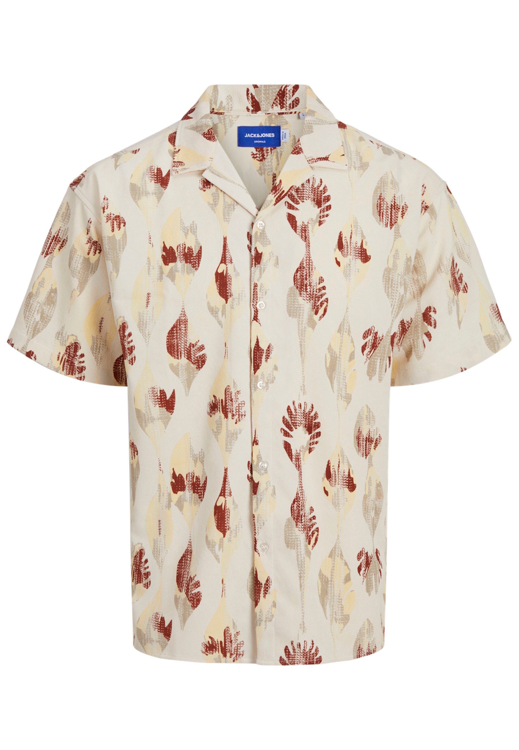 Jack & Jones Hemd JEFF JACQUARD Kurzarmhemd 