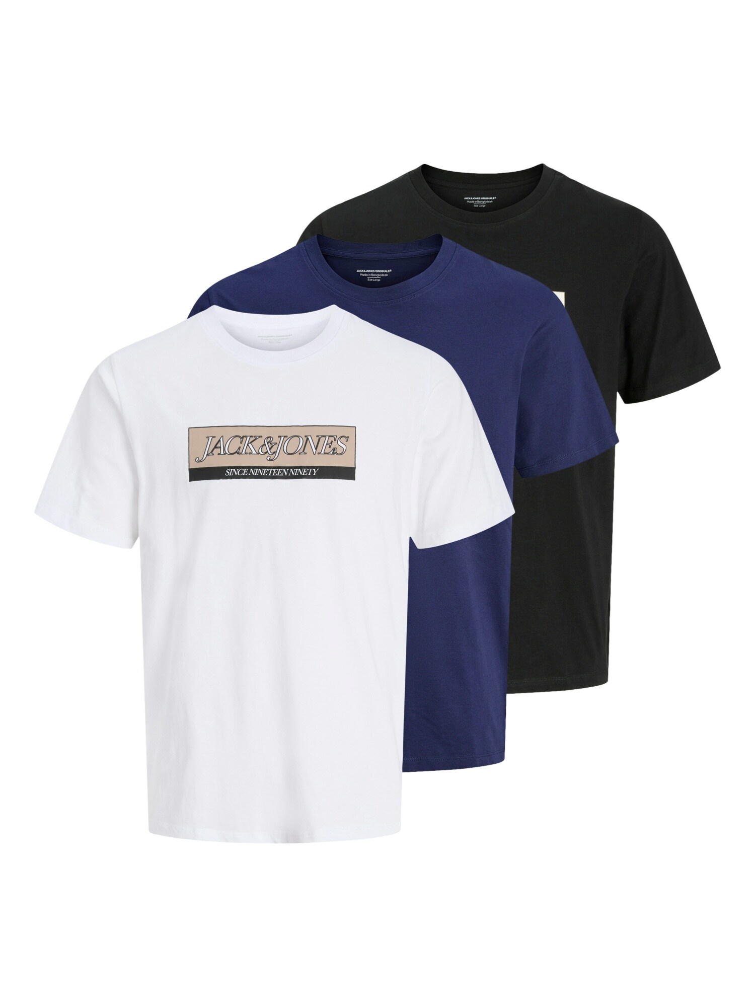 Jack & Jones T-Shirt Inwood Kurzarmshirt im Dreierpack 