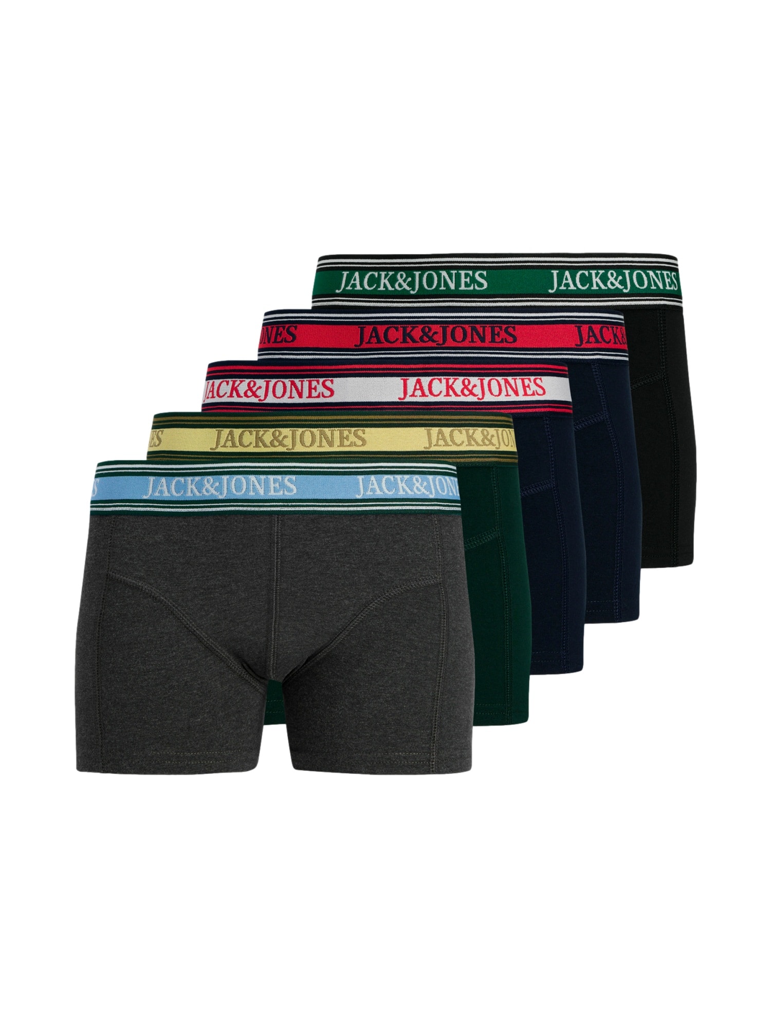 Jack & Jones Junior Unterhose FAZE SOLID Boxershorts 5er Pack 