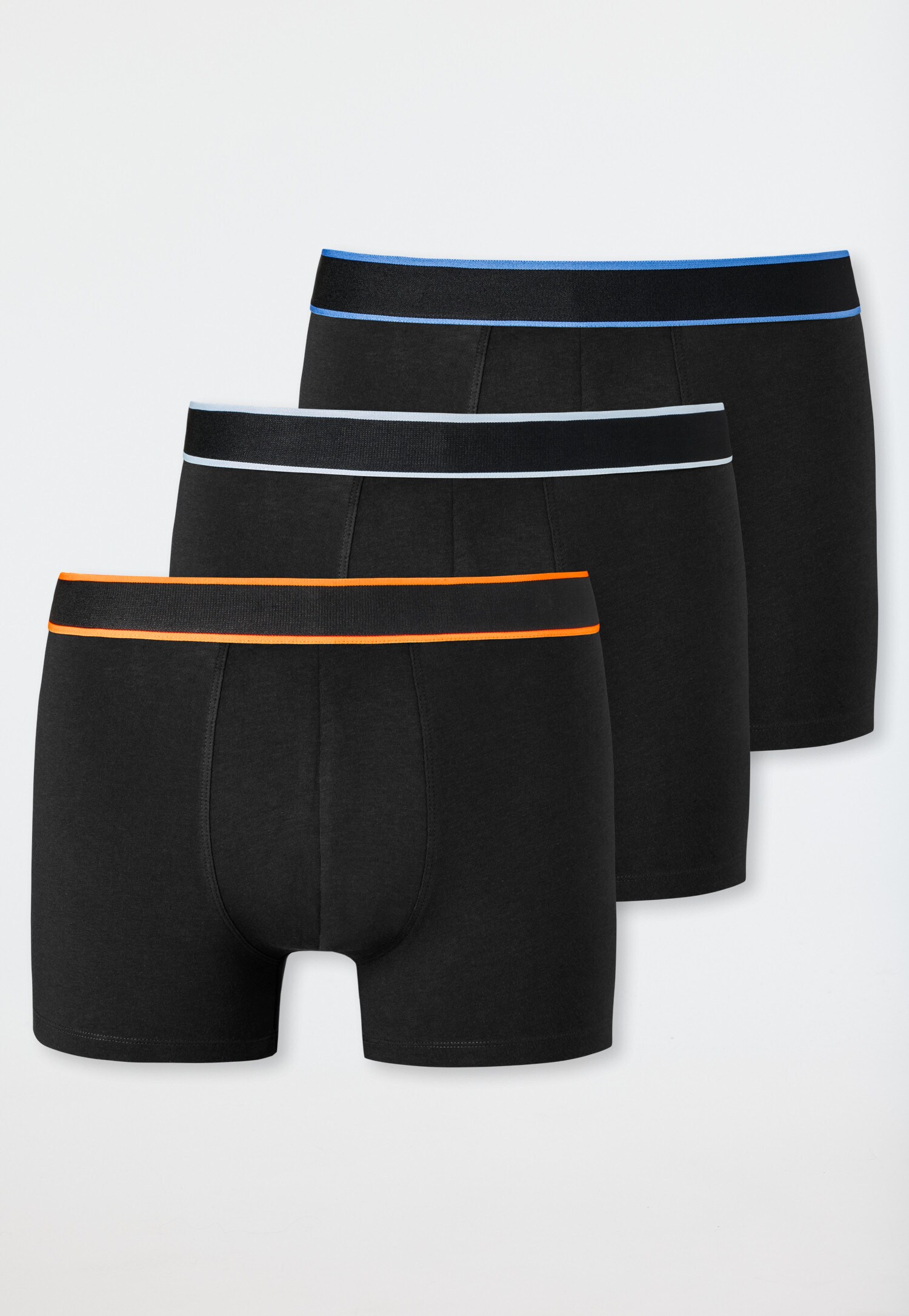 Schiesser Boxershorts Unterhosen im 3 Pack mit Logo-Webgummibund 