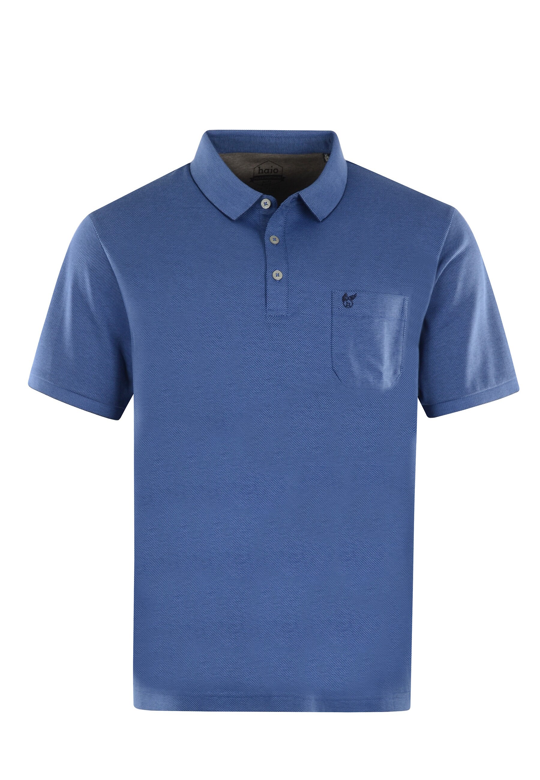 Hajo Shirt Kurzarm-Poloshirt Softknit mit Knopfleiste und Brusttasche in Regular Fit 