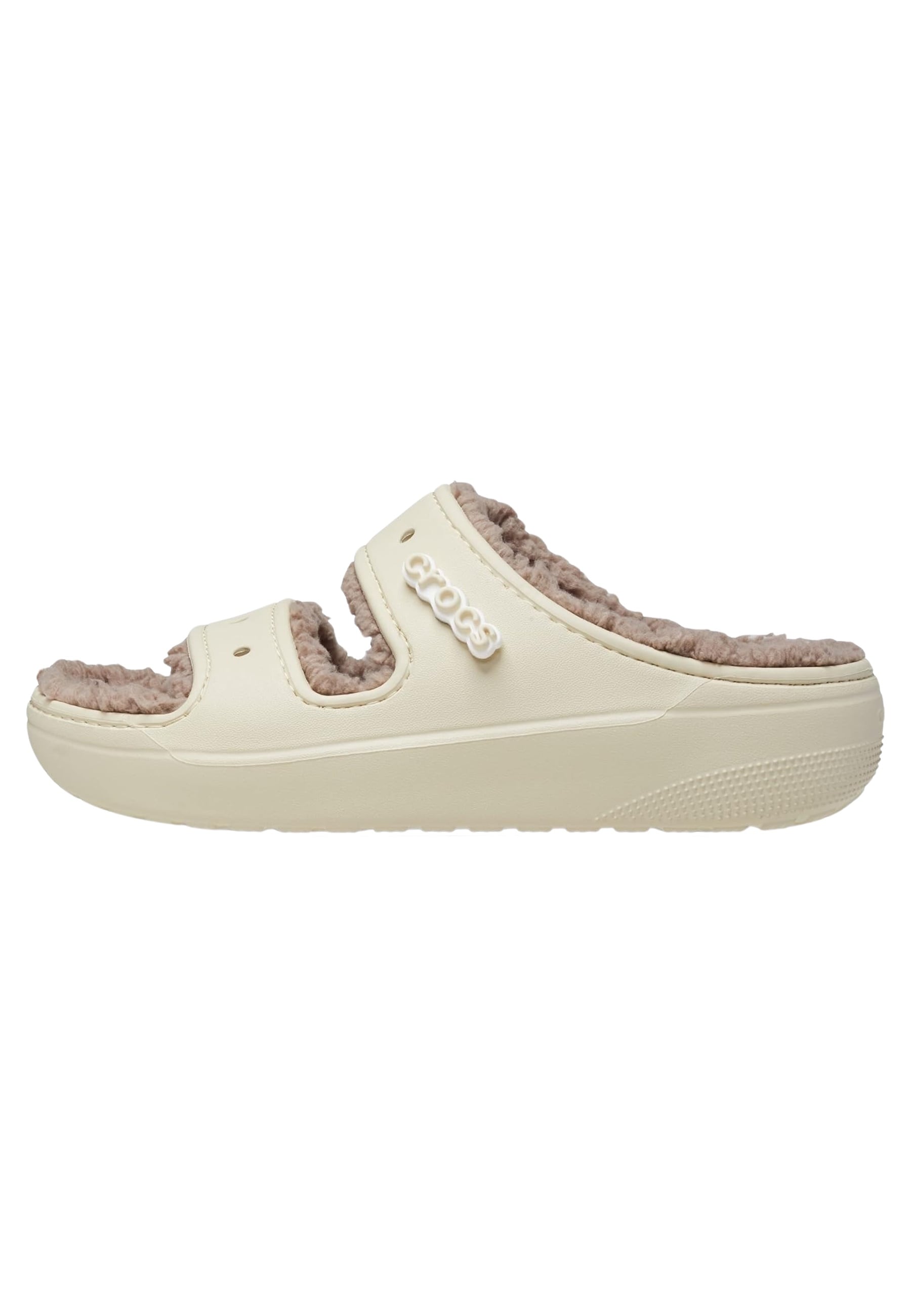 crocs Sandale Cozzzy Croc mit flauschigem Futter und zwei Riemen 