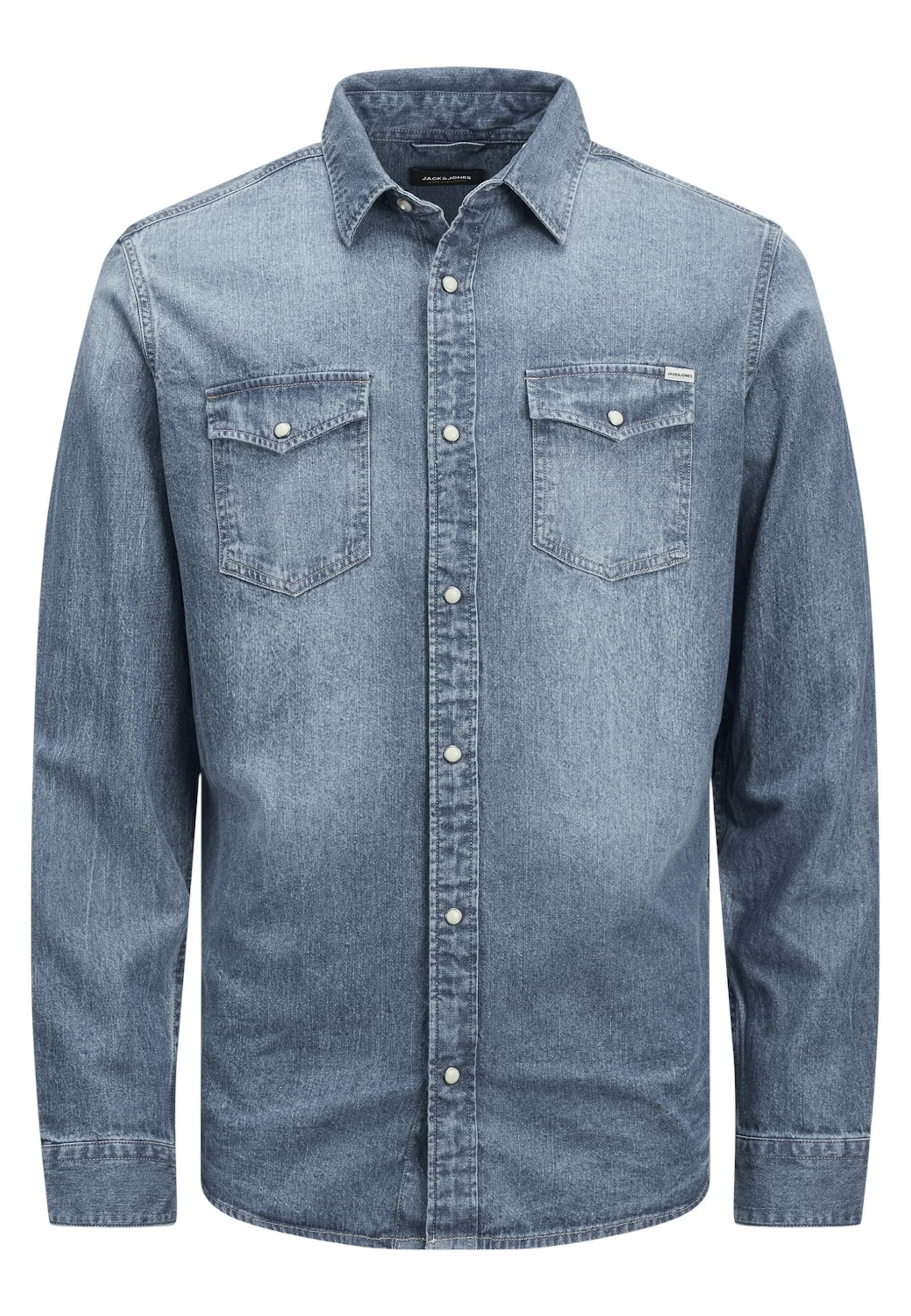 Jack & Jones Hemd Shirt Longsleeve Hemd Jeanshemd JJ SHERIDAN SHIRT Langarm 