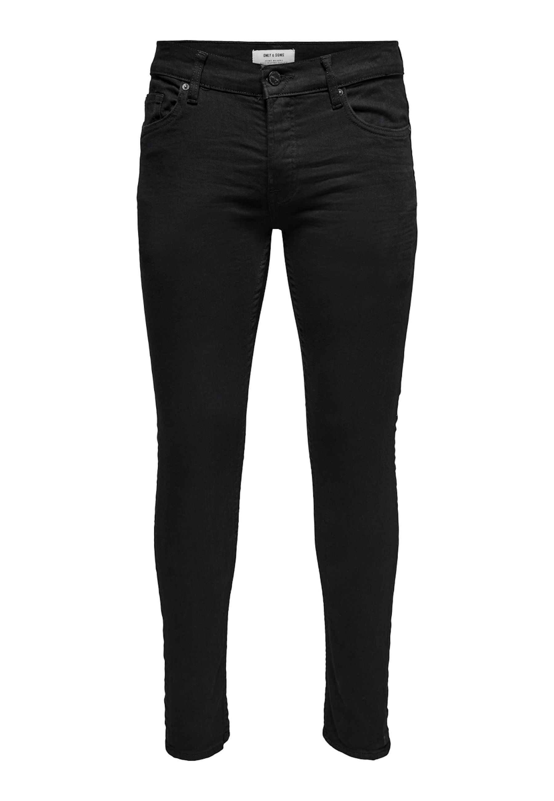Only & Sons Jeans Slim Loom Black lange Hose 