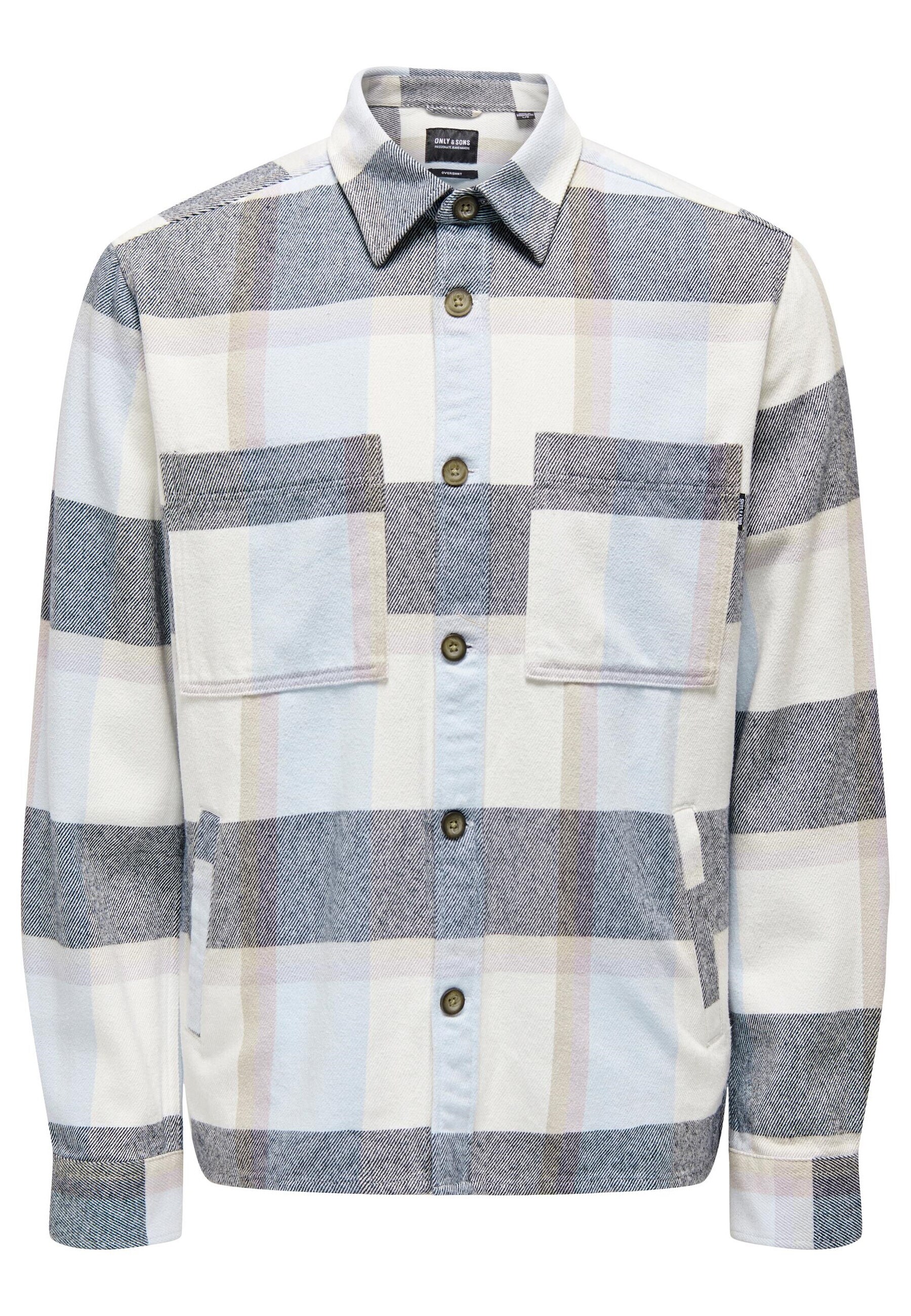 Only & Sons Hemd Langarmhemd QUIN mit Kentkragen und aufgesetzten Brusttaschen in lockerer Passform 