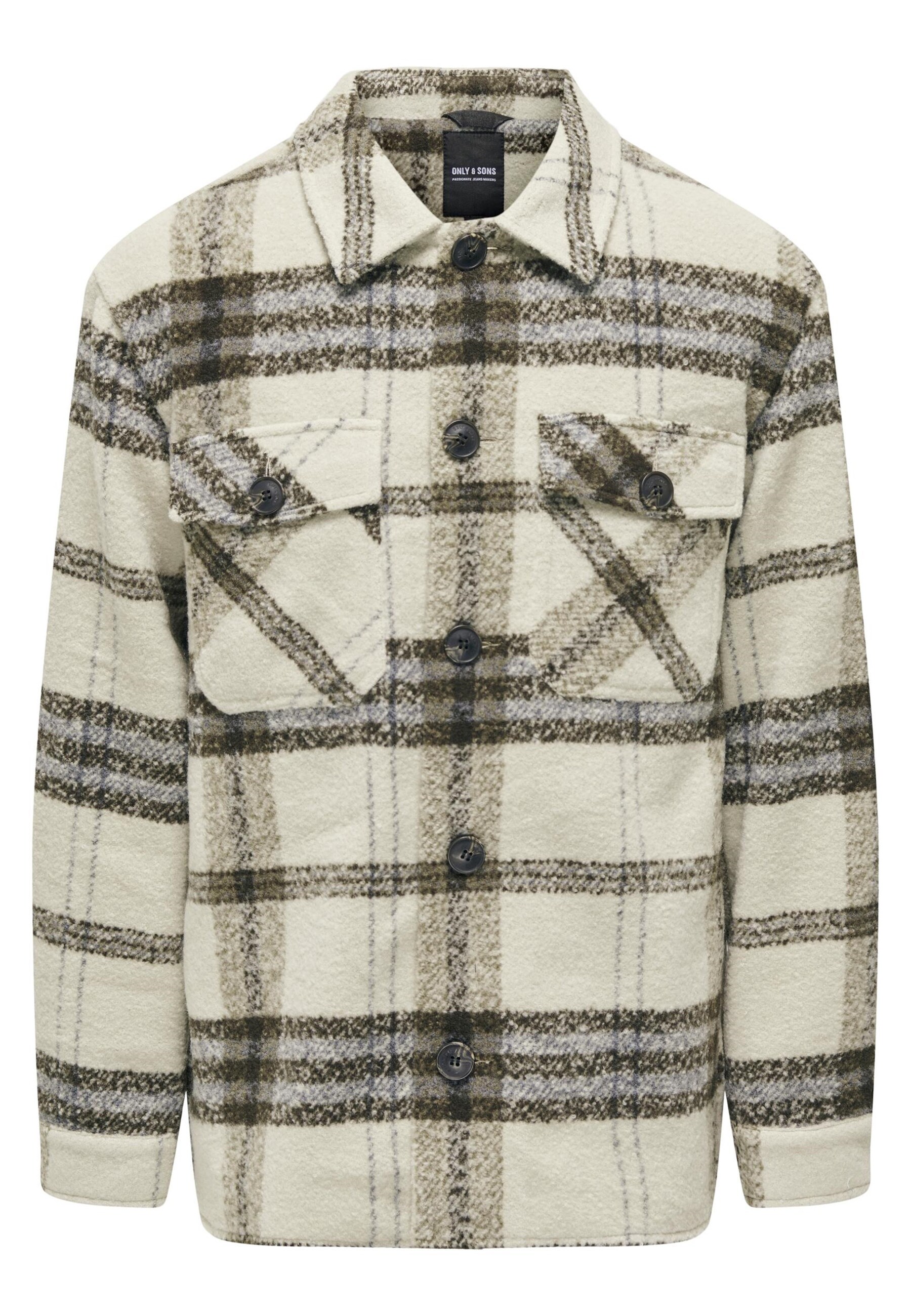 Only & Sons Jacke CANE Hemdjacke mit Knopfleiste und Brusttaschen 