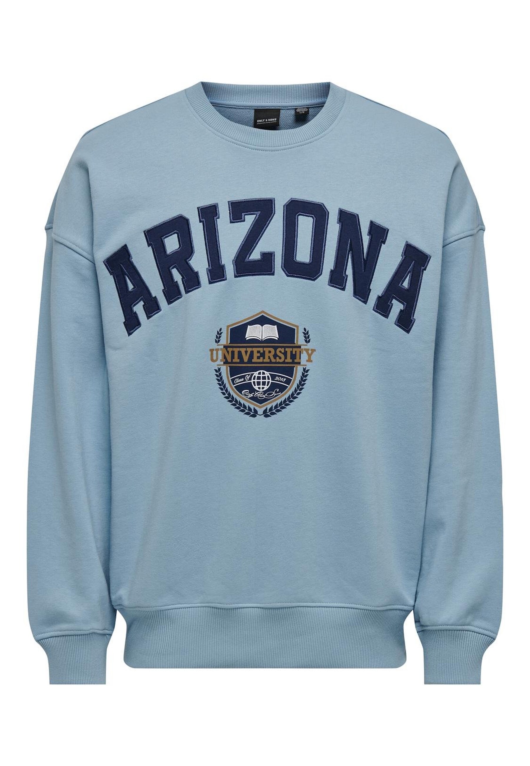 Only & Sons Sweatshirt Lawson Life Vintage Pullover ohne Kapuze 