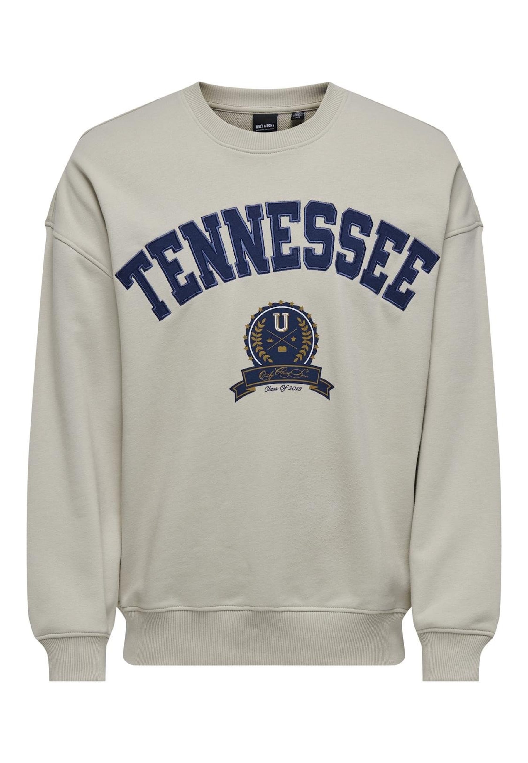 Only & Sons Sweatshirt Lawson Life Vintage Pullover ohne Kapuze 