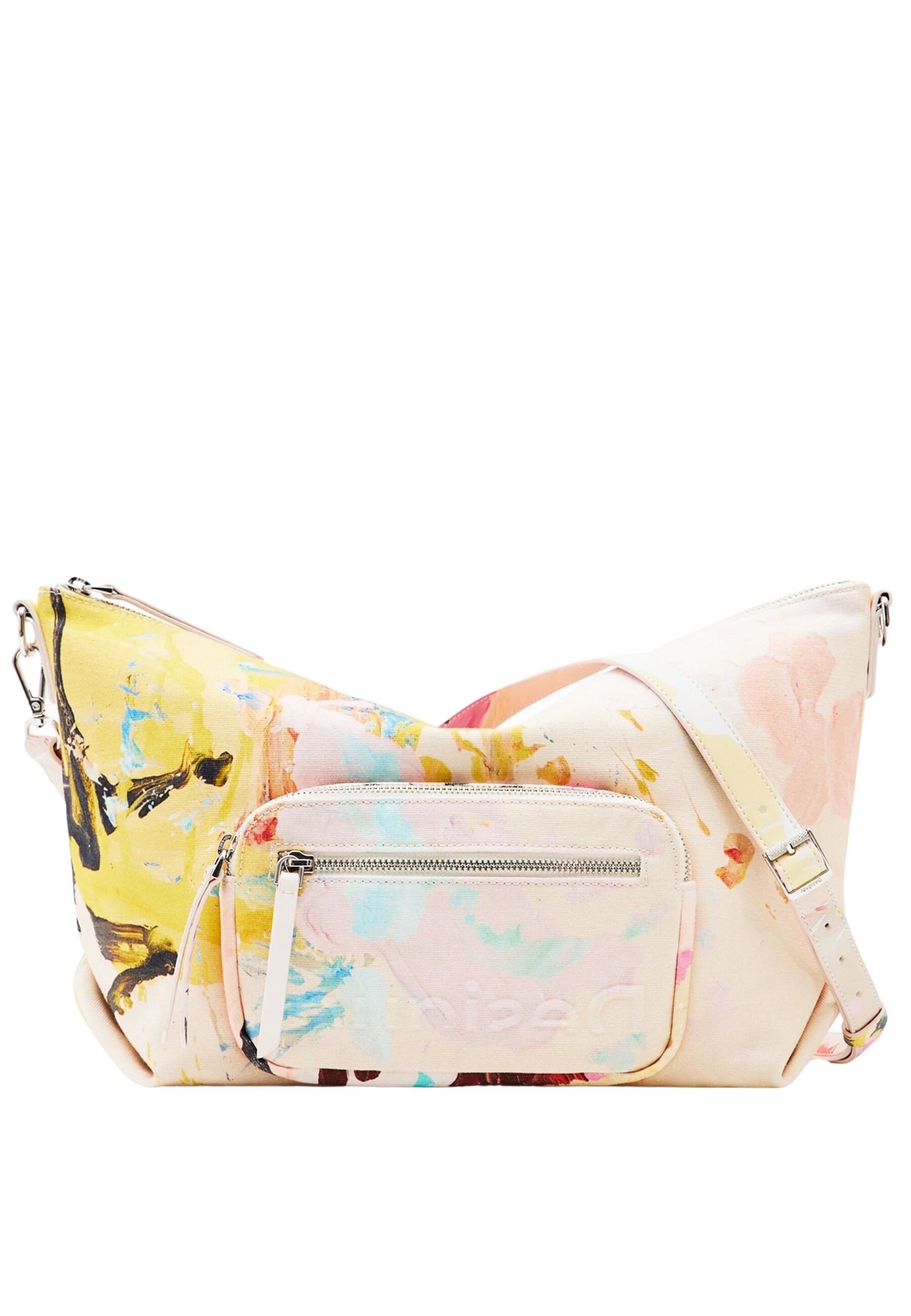 Desigual Handtasche Dover Gro&szlig;e Umh&auml;ngetasche Malerei 