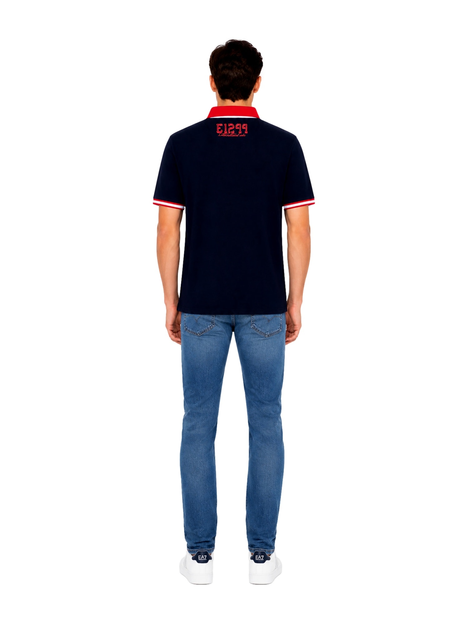 EA7 Emporio Armani Poloshirt Kurzarmshirt mit Polokragen 