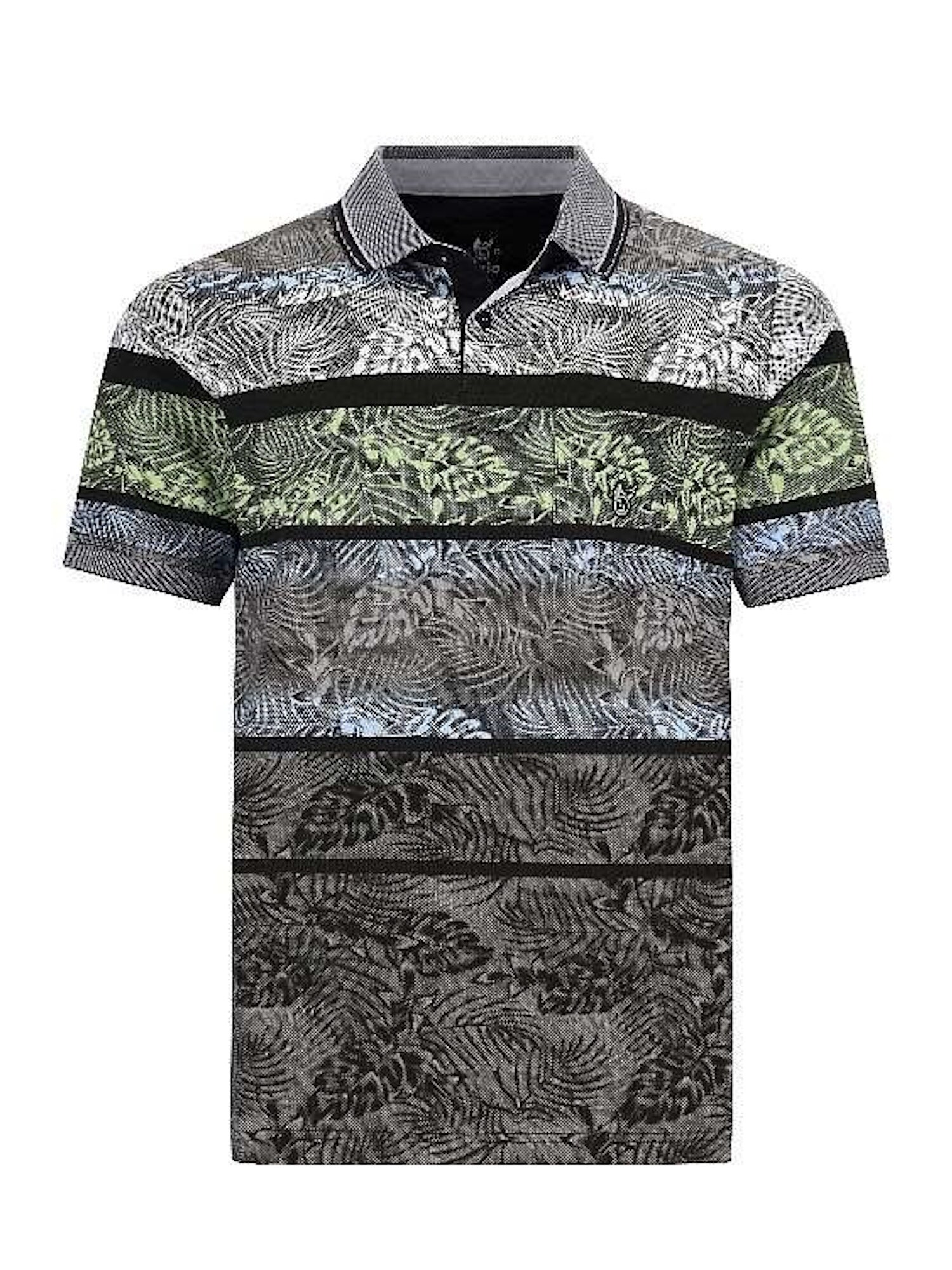 Hajo Poloshirt Stay Fresh Print Kurzarmshirt mit Polokragen 