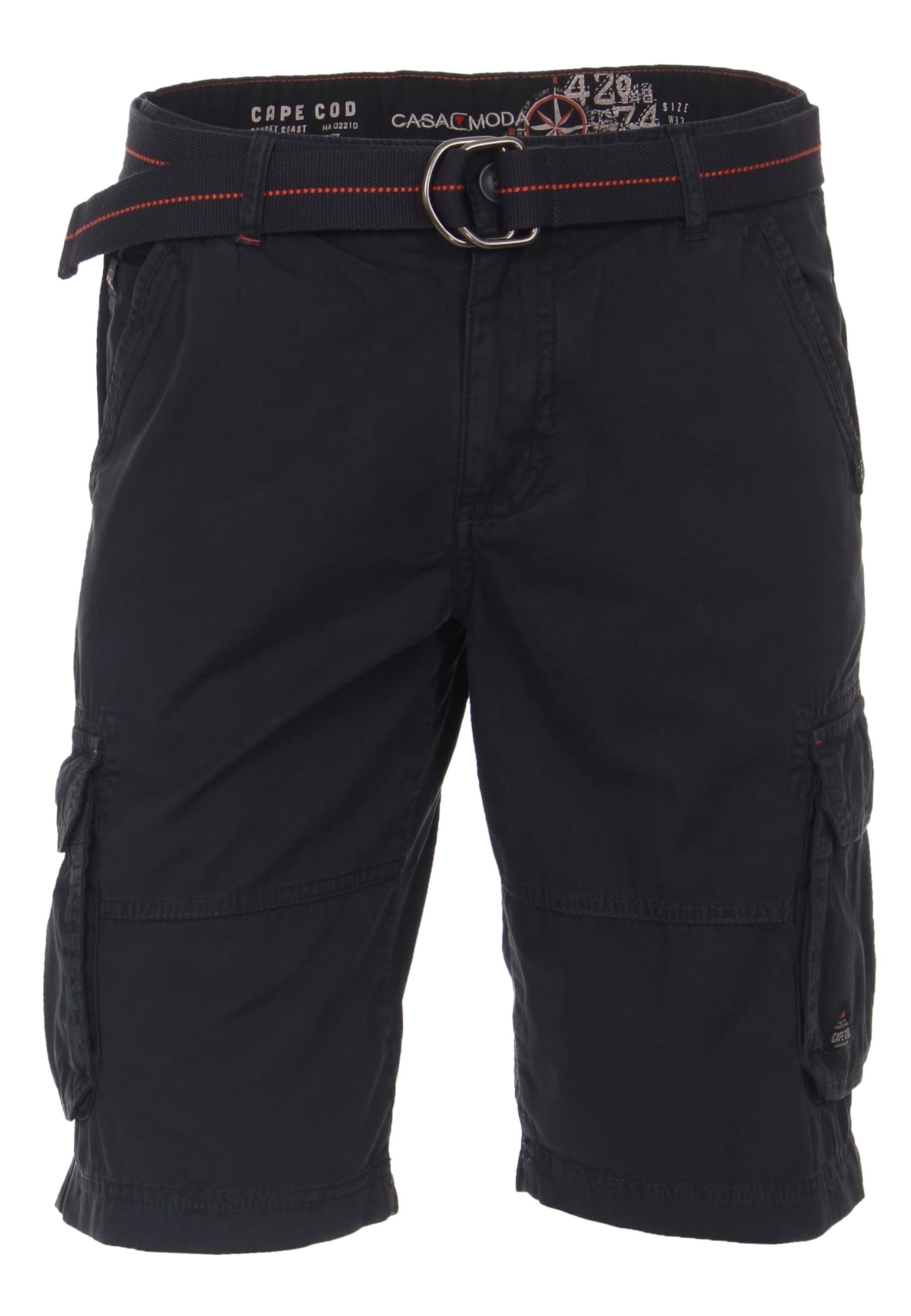 CASA MODA Hose Cargo-Bermuda mit G&uuml;rtel und seitlichen Taschen 