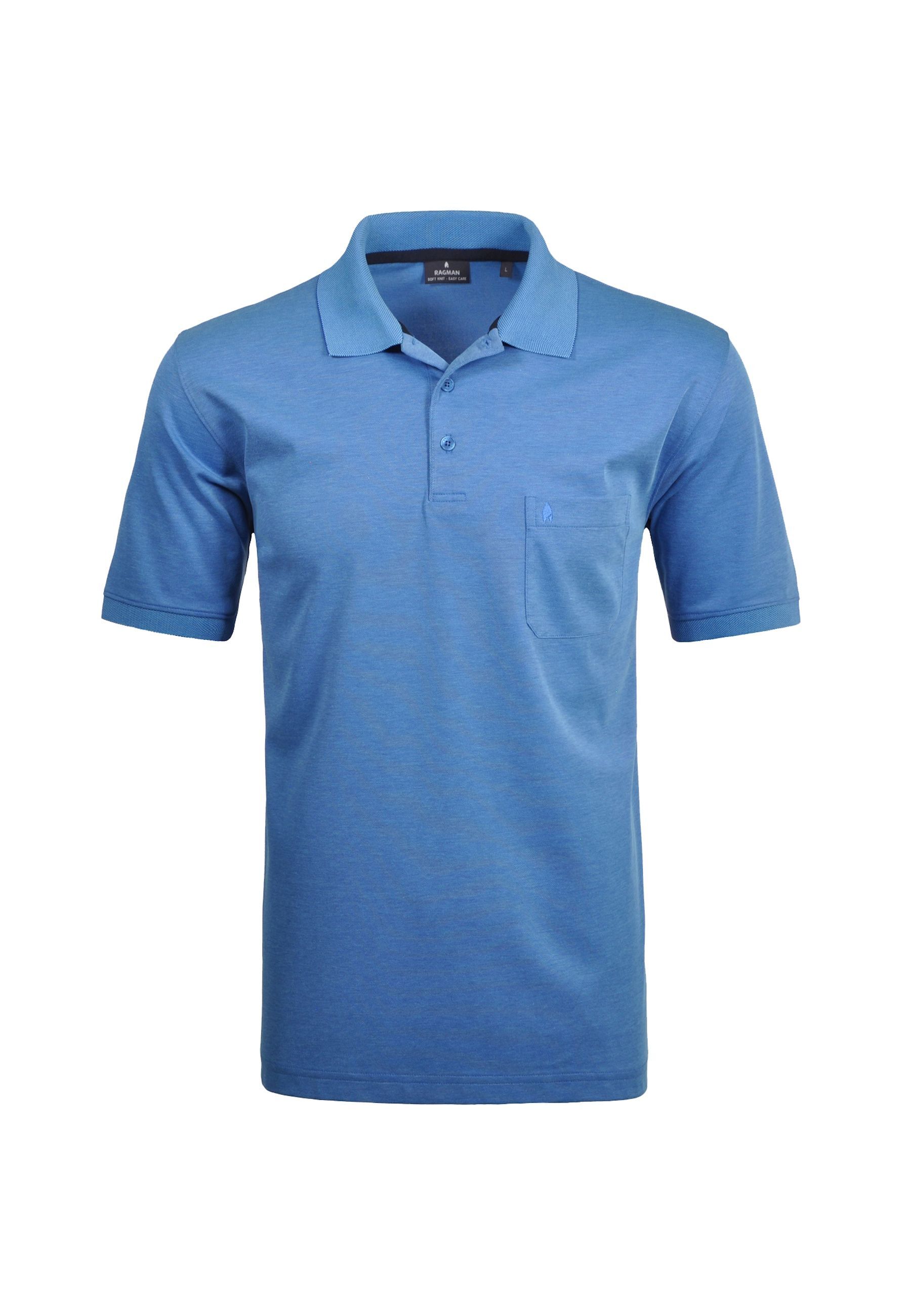 Ragman Poloshirt Kurzarmshirt mit Polokragen 