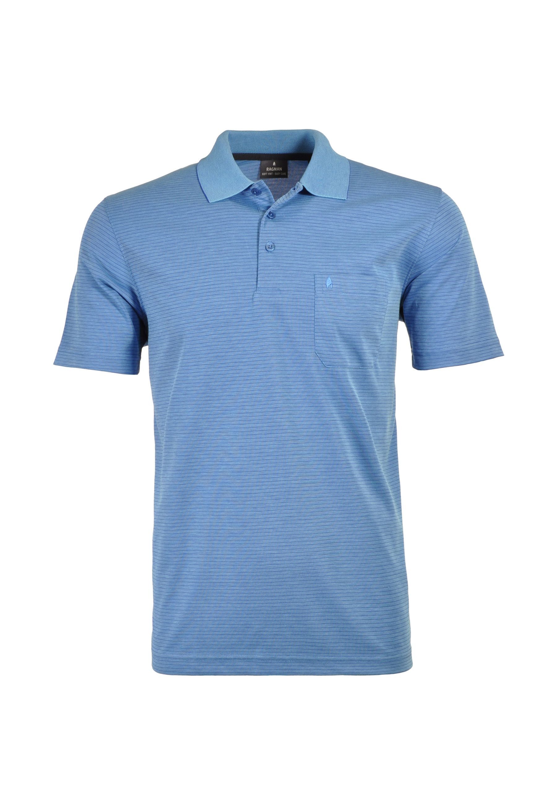 Ragman Poloshirt Kurzarmshirt mit Polokragen 