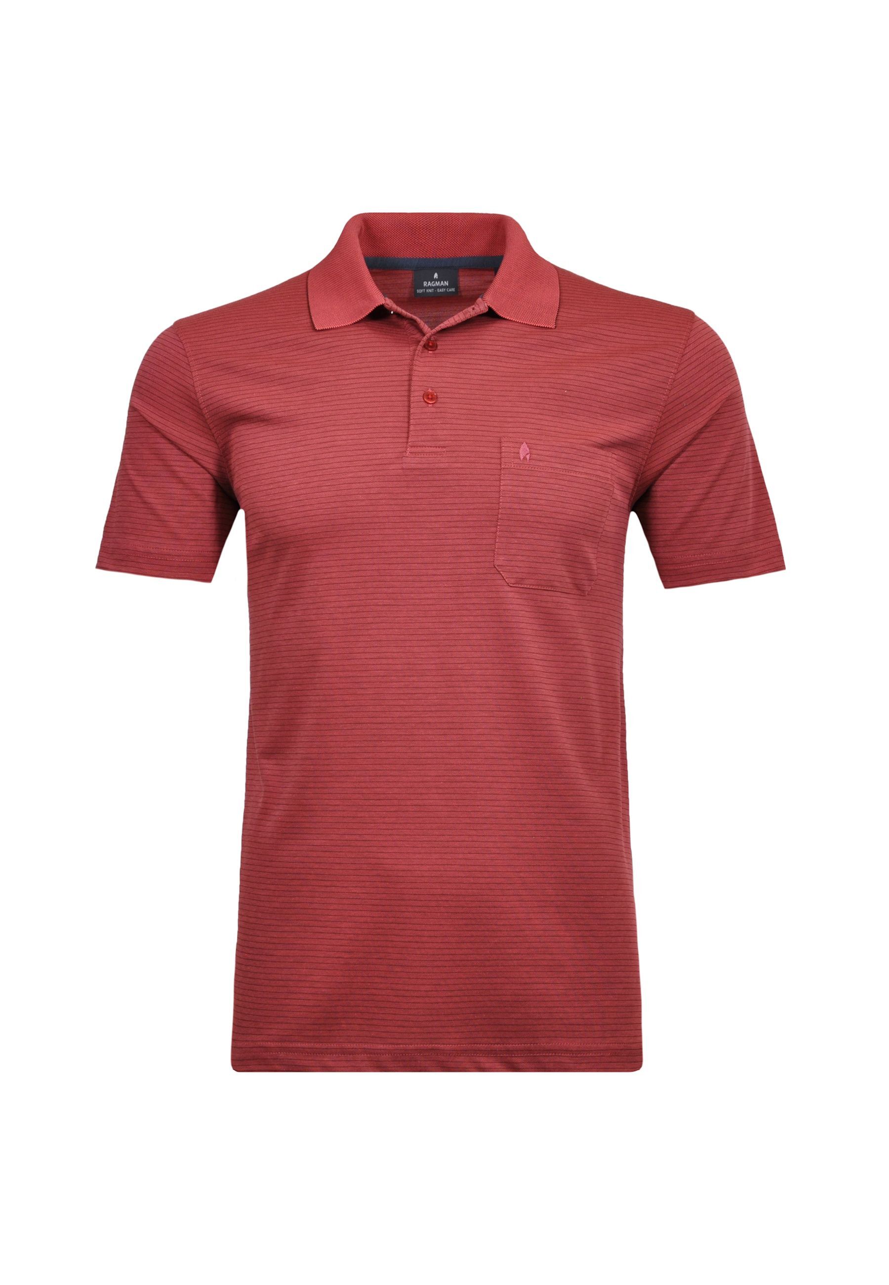 Ragman Poloshirt Kurzarmshirt mit Polokragen 