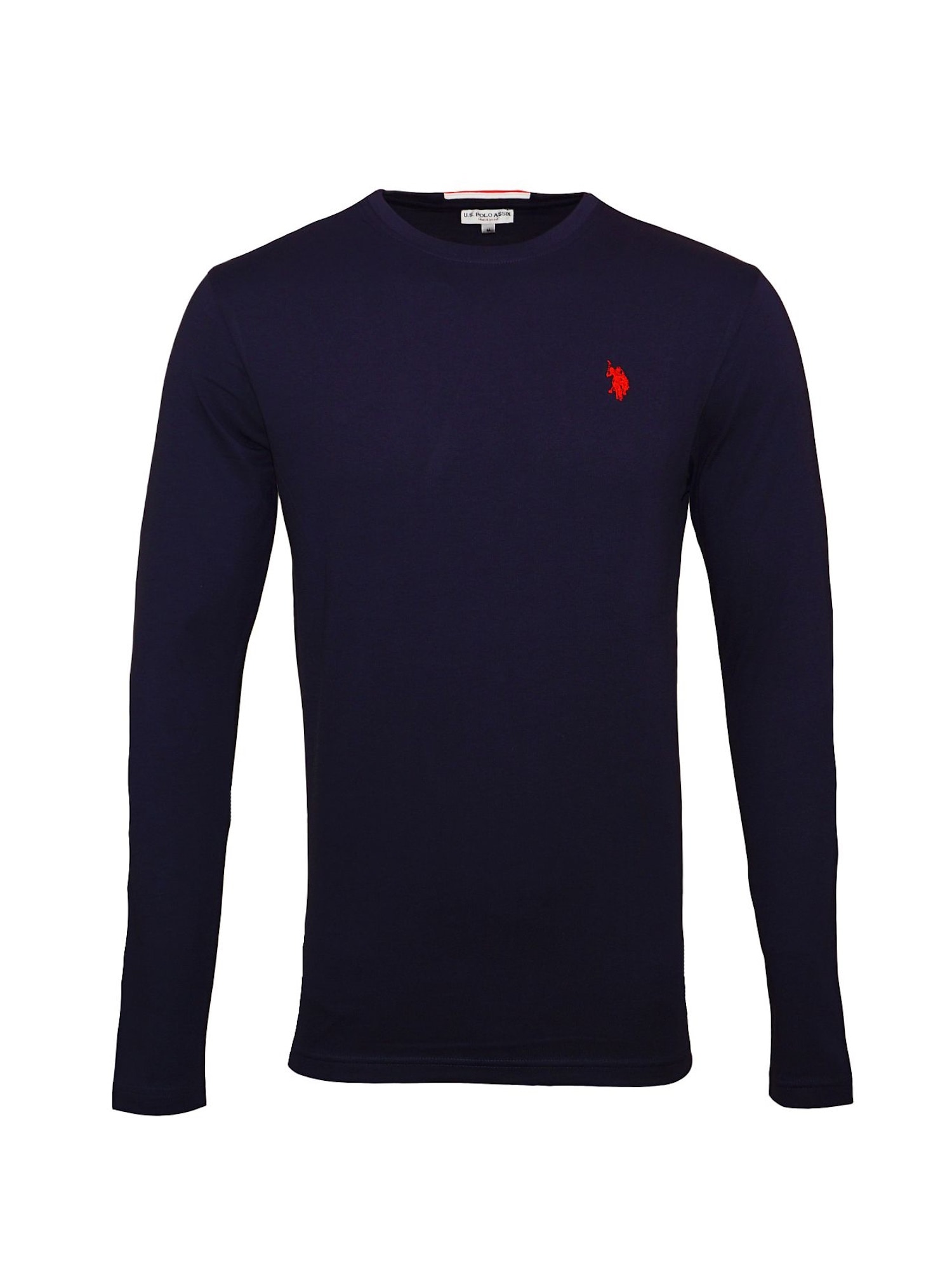 U.S. POLO Longsleeve Langarmshirt mit Rundhalsausschnitt R-Neck 