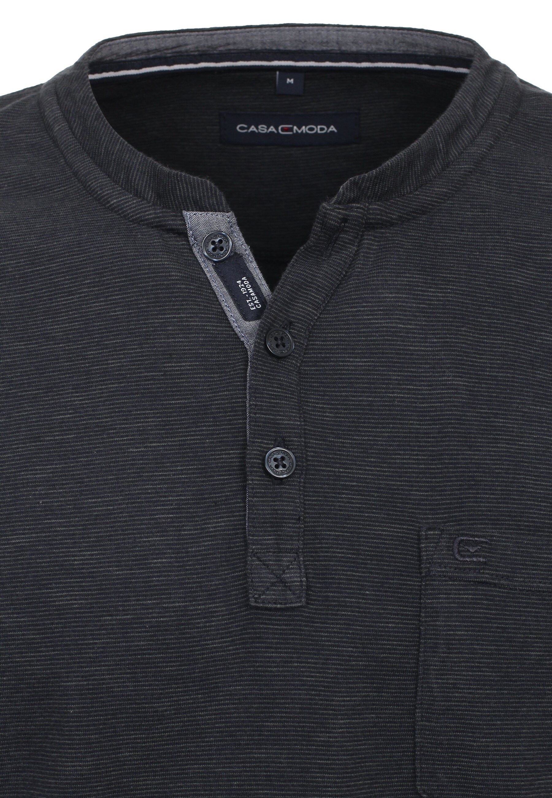 CASA MODA T-Shirt Henley-Shirt 