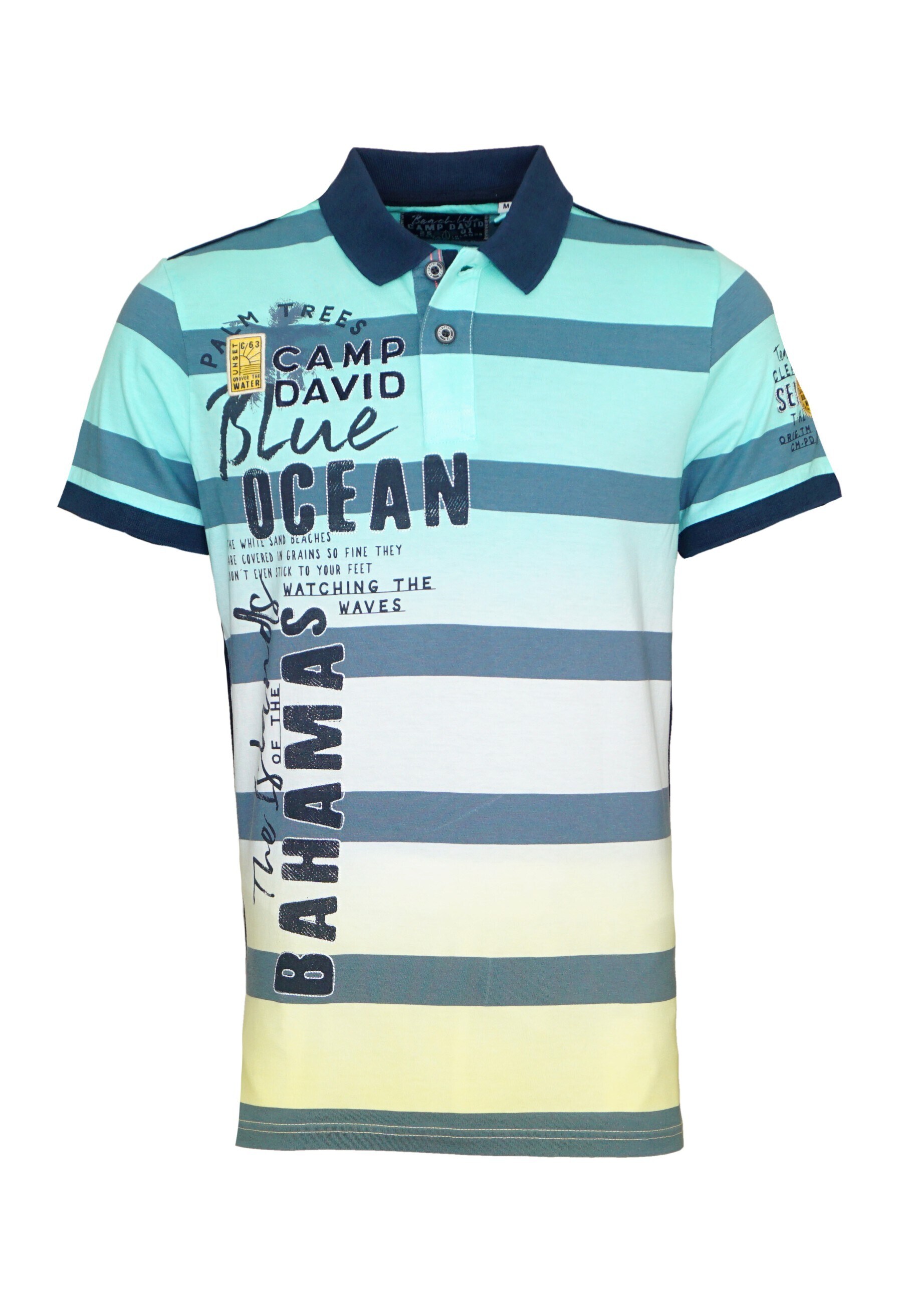 Camp David Poloshirt Beach Life Kurzarmshirt mit Polokragen 