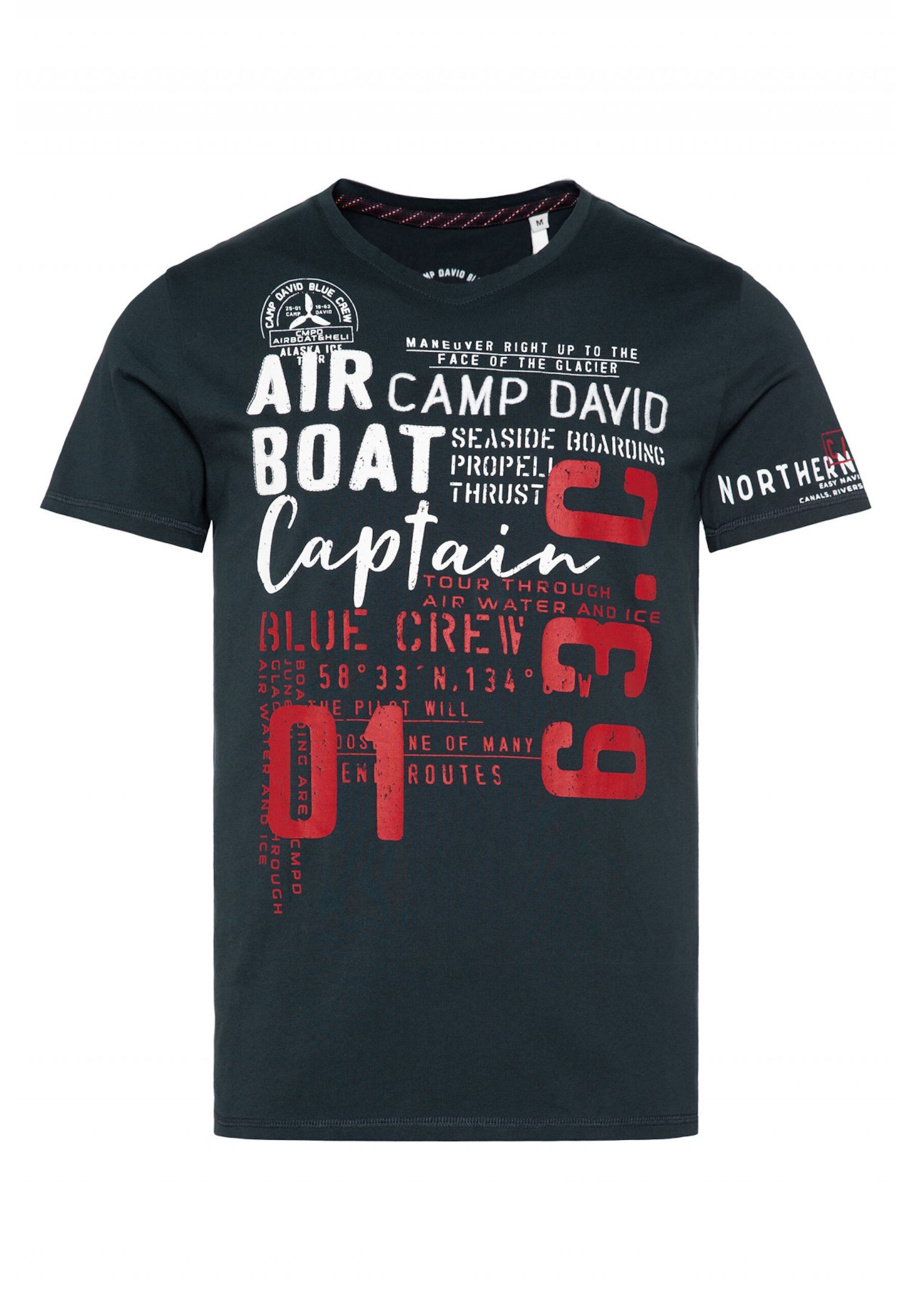 Camp David T-Shirt ALASKA ICE TOUR Kurzarmshirt 