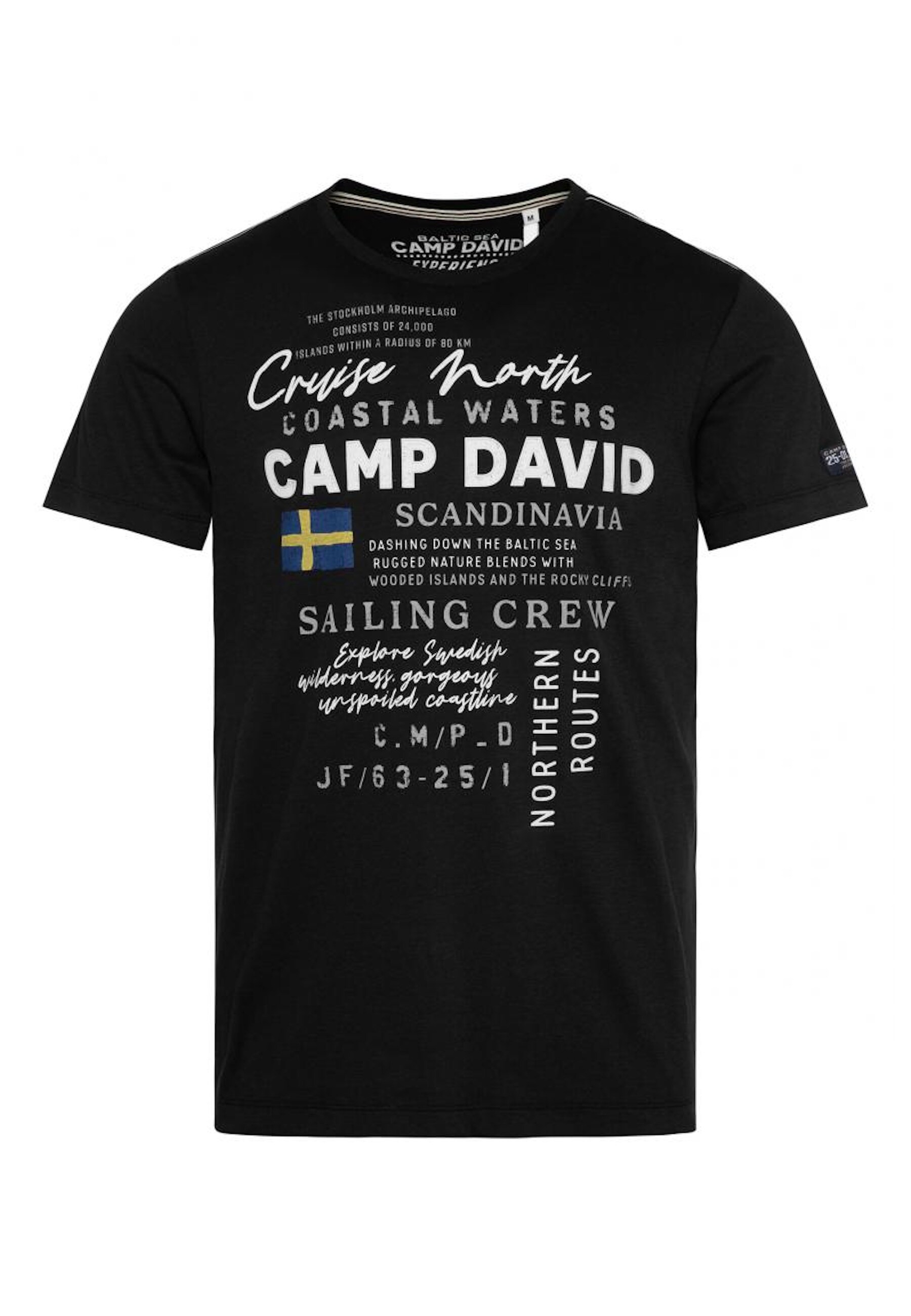Camp David T-Shirt CRUISE NORTH Kurzarmshirt 