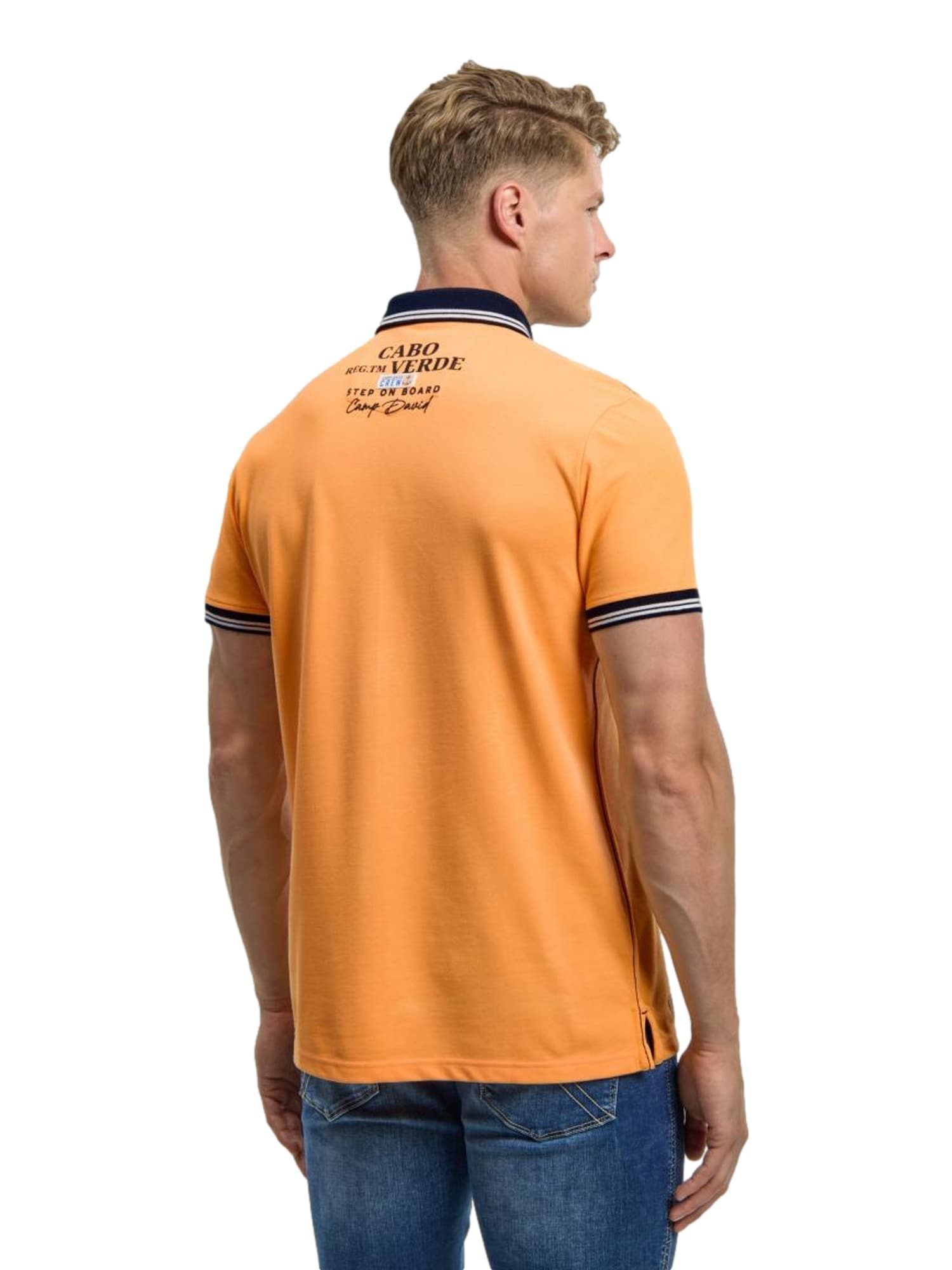 Camp David Poloshirt Cabo Verde Kurzarmshirt mit Polokragen 