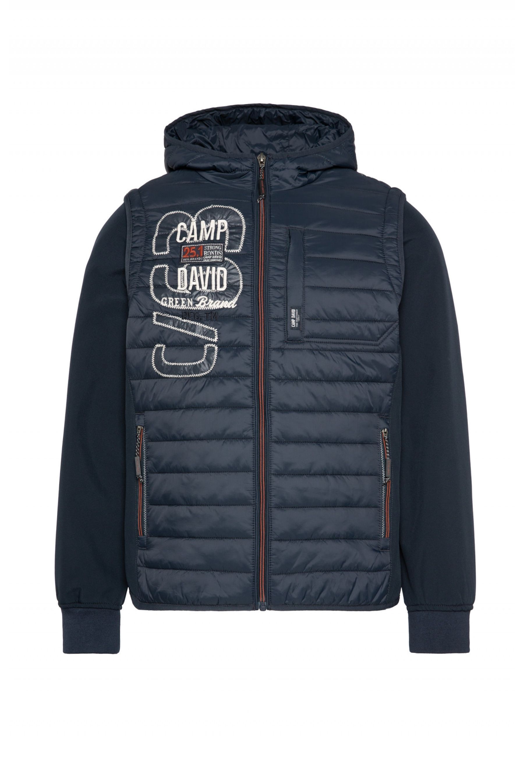 Camp David Jacke halb Stepp- und Softshelljacke 