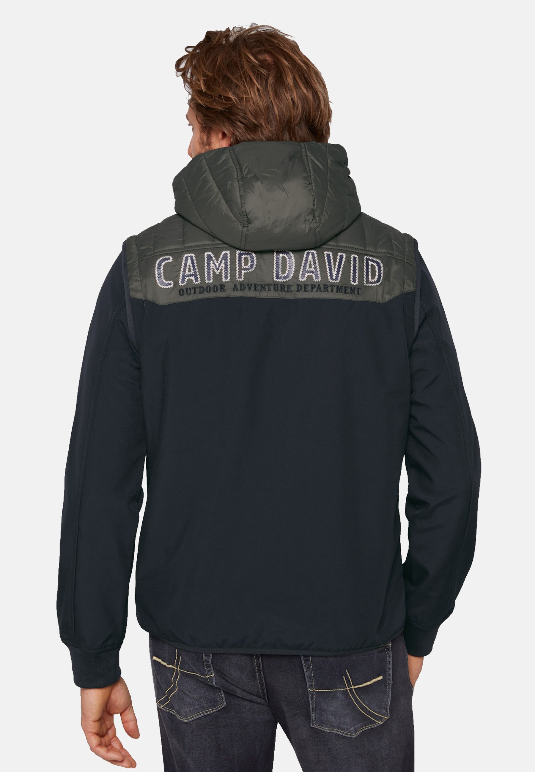 Camp David Jacke halb Stepp- und Softshelljacke 