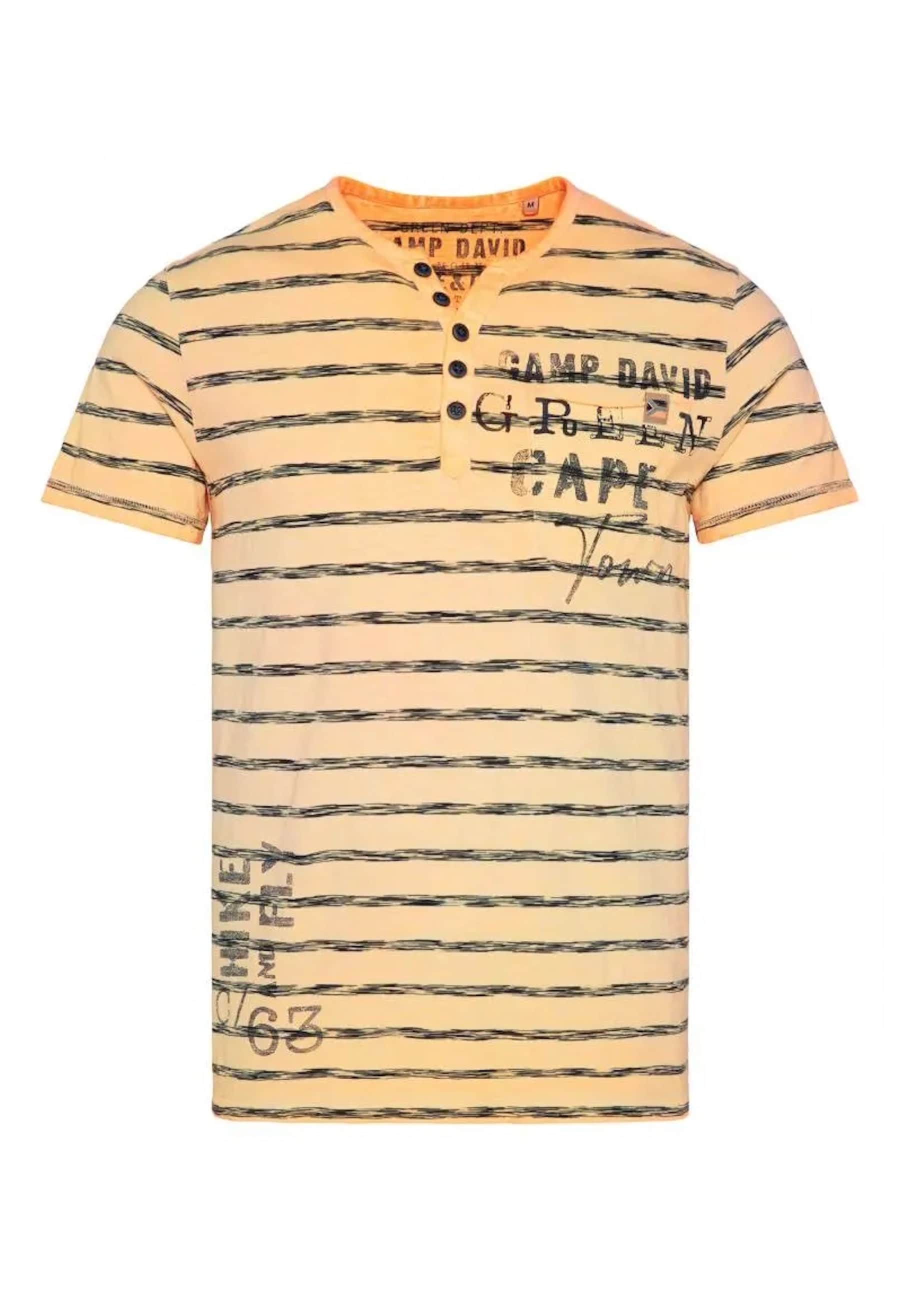 Camp David T-Shirt PARAGLIDING CAPE TOWN I Henley-Shirt 