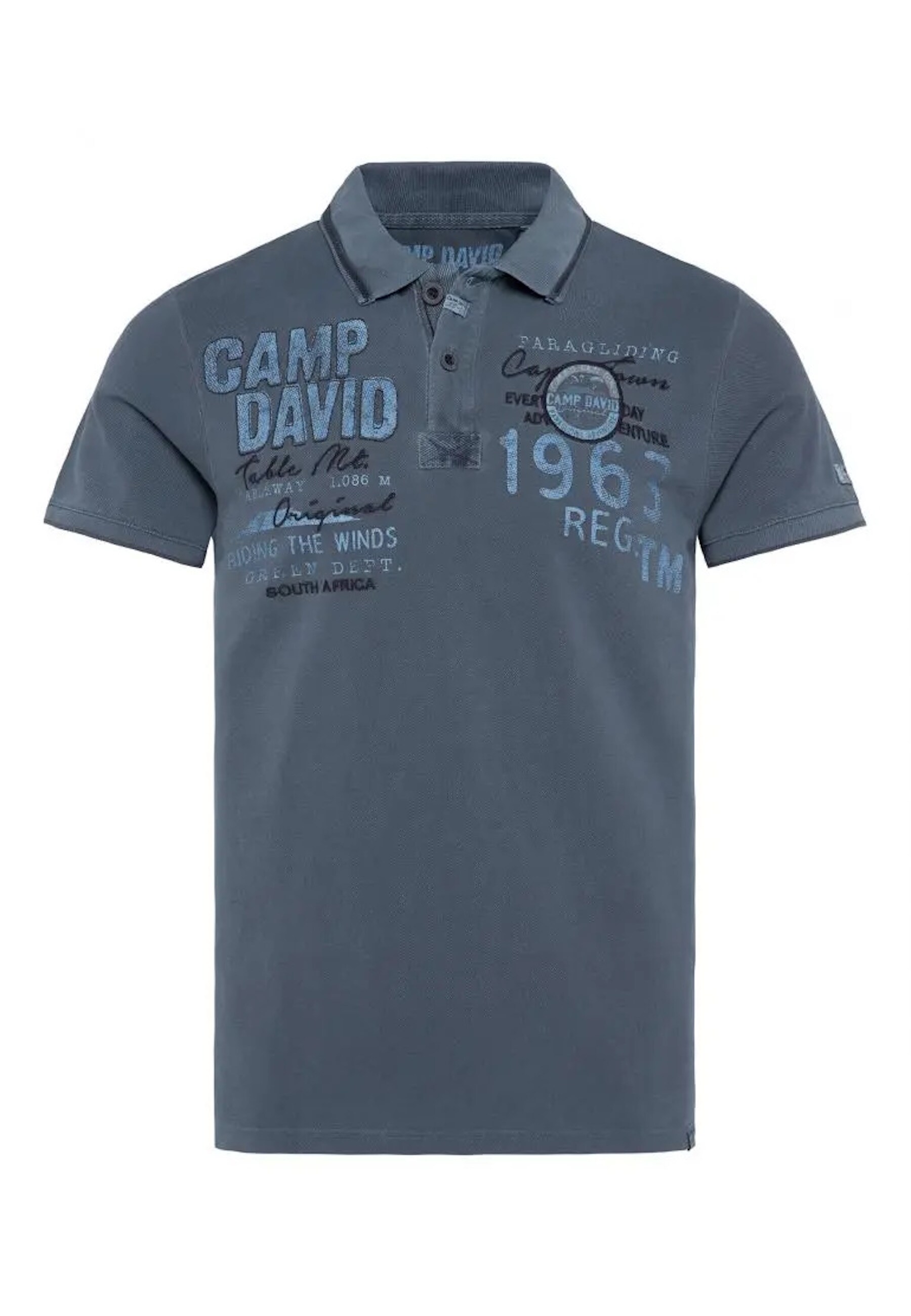 Camp David Poloshirt PARAGLIDING CAPE TOWN I Polo-Kurzarmshirt 