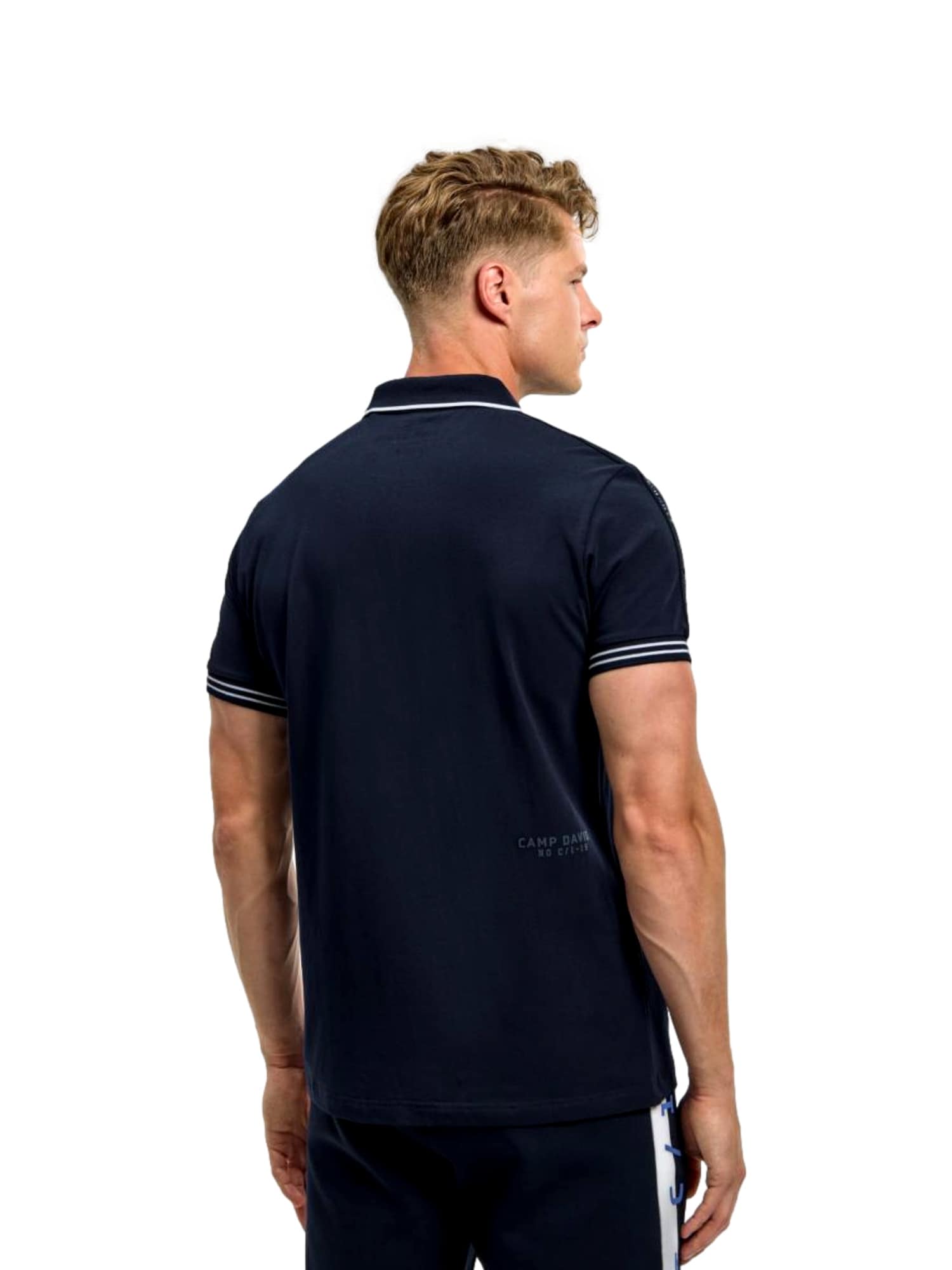 Camp David Poloshirt Game.Set.Match Kurzarmshirt mit Polokragen 