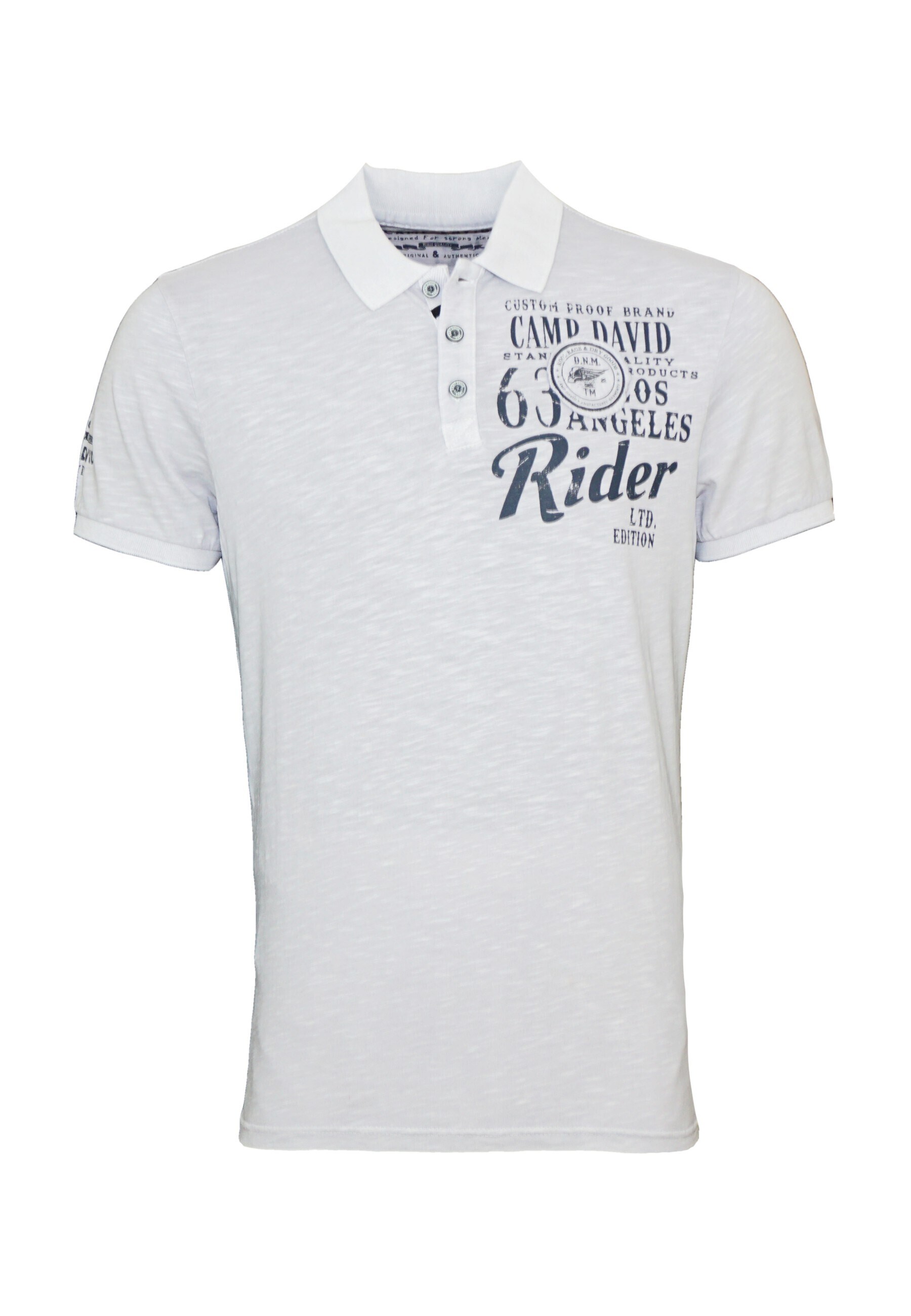 Camp David Poloshirt Road Rebel Kurzarmshirt mit Polokragen 