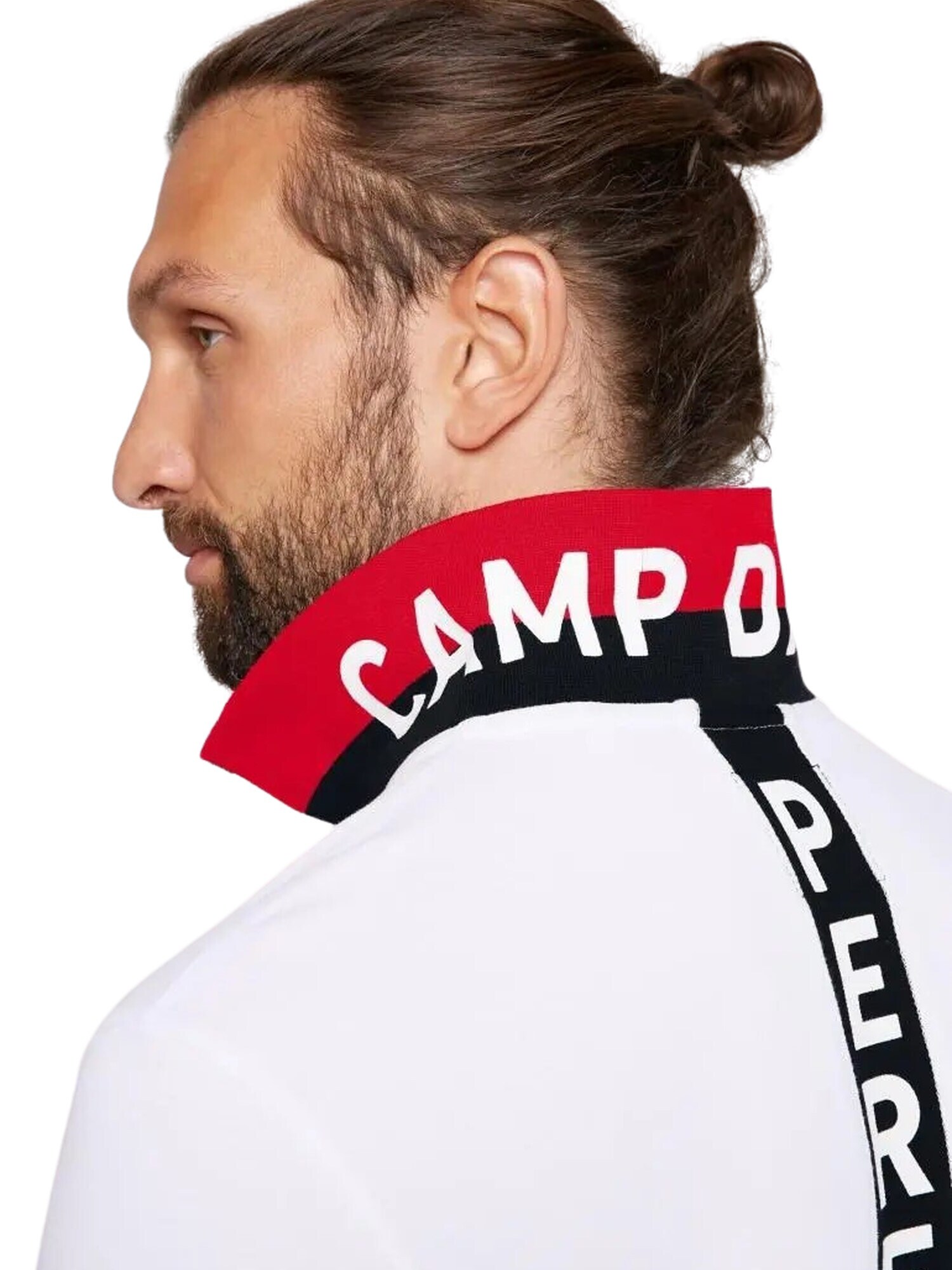 Camp David Shirt Pikee-Polo mit Trikotkragen, Knopfleiste und Logo Artworks 