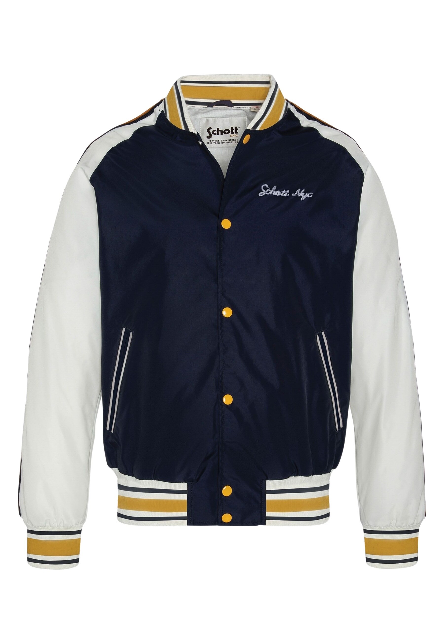 Schott Jacke Jacke im College-Stil mit Streifen 