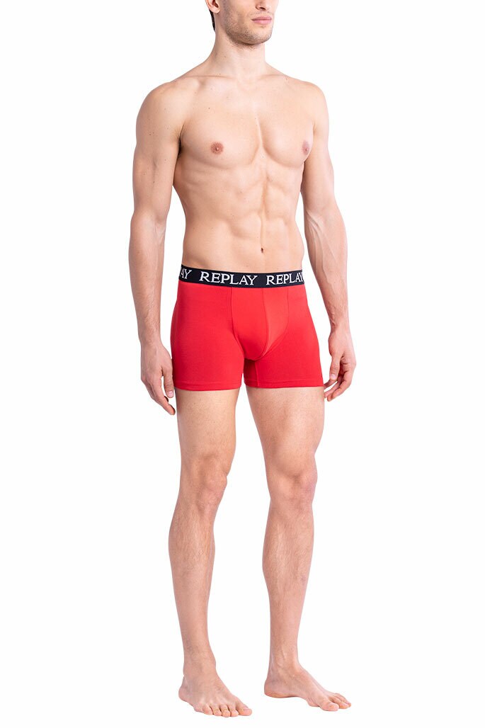 Replay Trunk BOXER Style 01/C Basic Cuff Logo im 2er Pack 